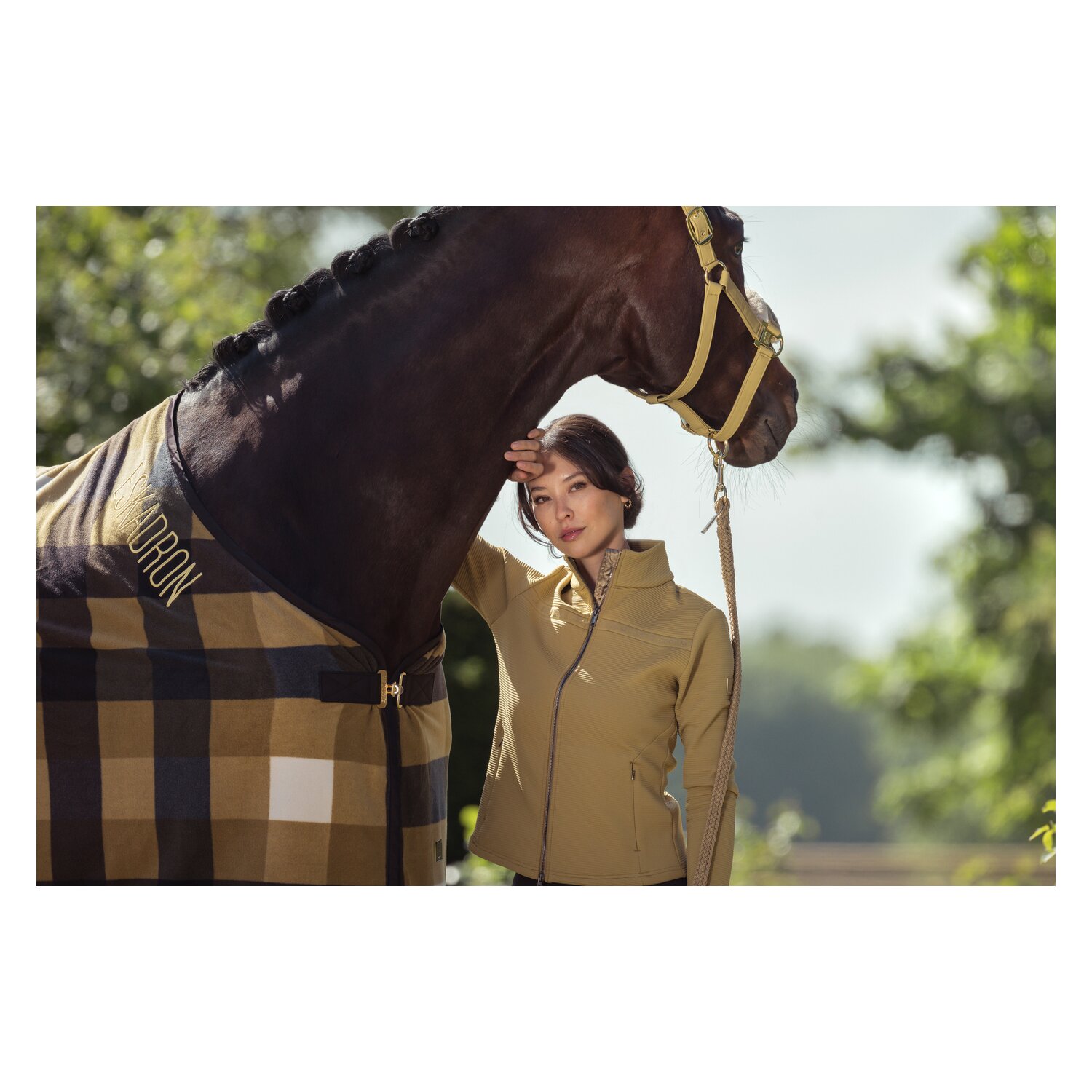 ESKADRON Heritage Abschwitzdecke Fleece Check – Ansicht 5