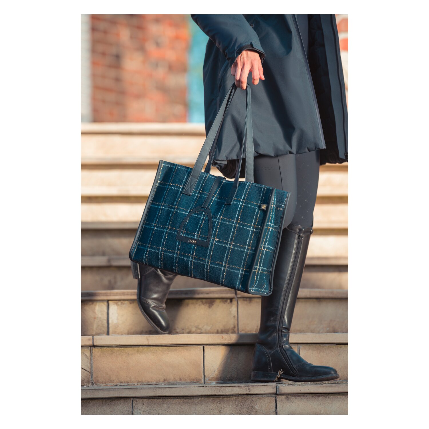 ESKADRON Heritage Shopping Tasche Bouclé – Ansicht 2