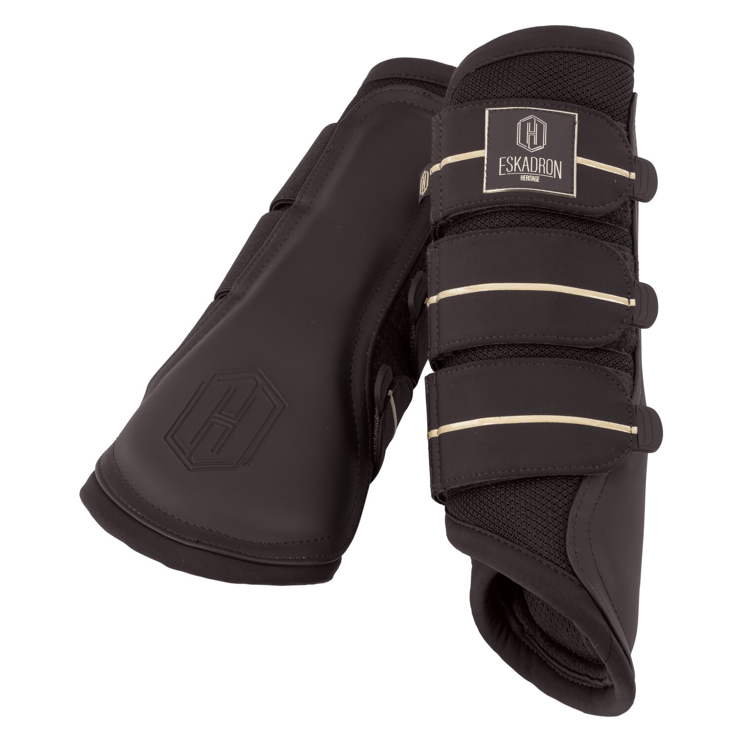 ESKADRON Heritage Gamaschen Mesh, für Vorder- und Hinterbeine black truffle XL