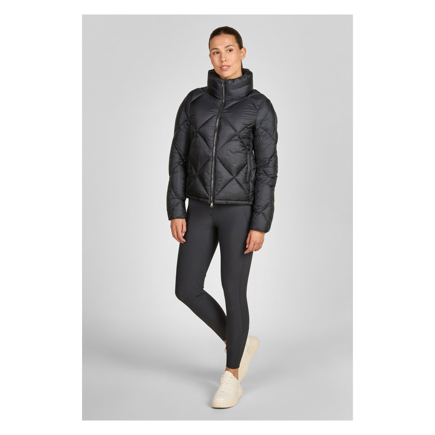 ESKADRON Heritage Steppjacke in Glanzoptik – Ansicht 3