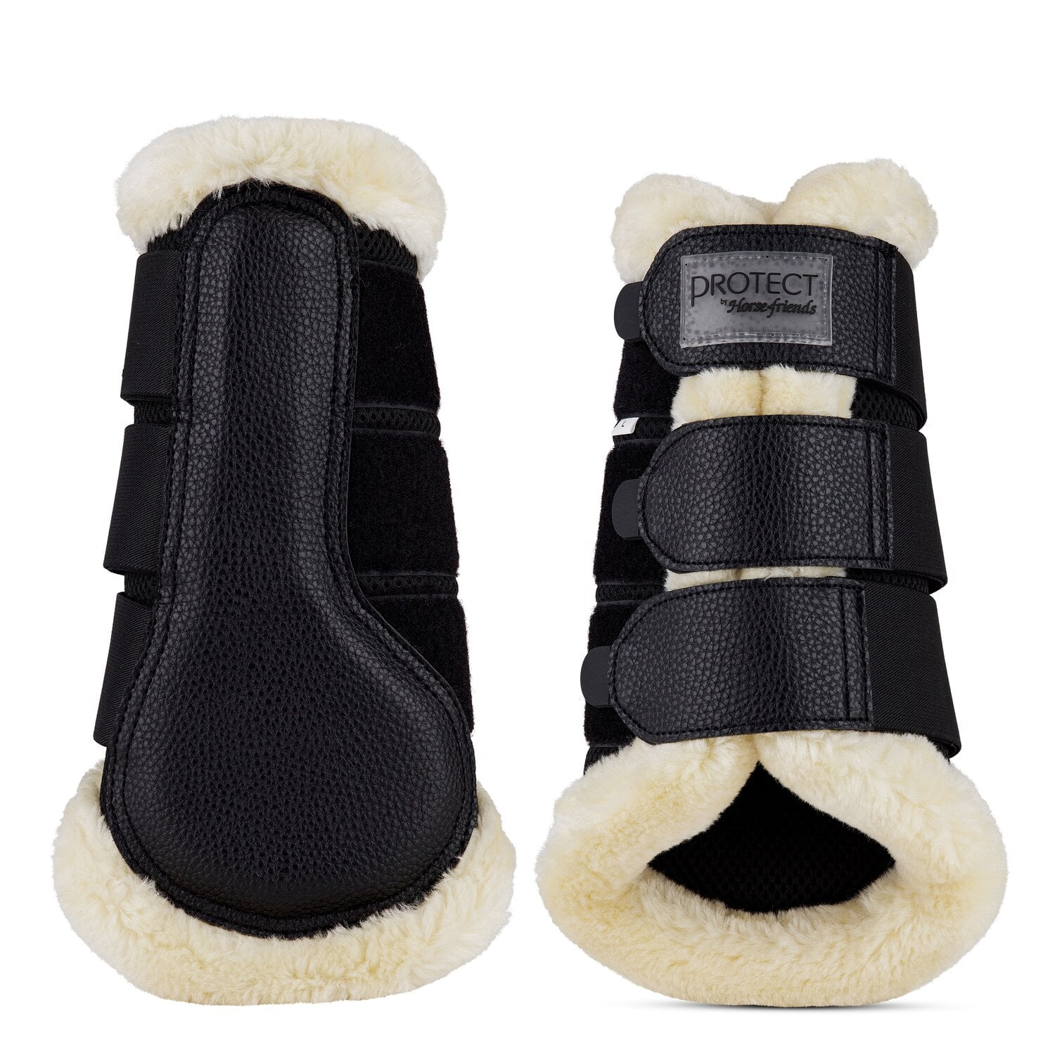 PROTECT by Horse-friends Gamaschen mit Mesh und Kunstfell &ndash; Ansicht 1