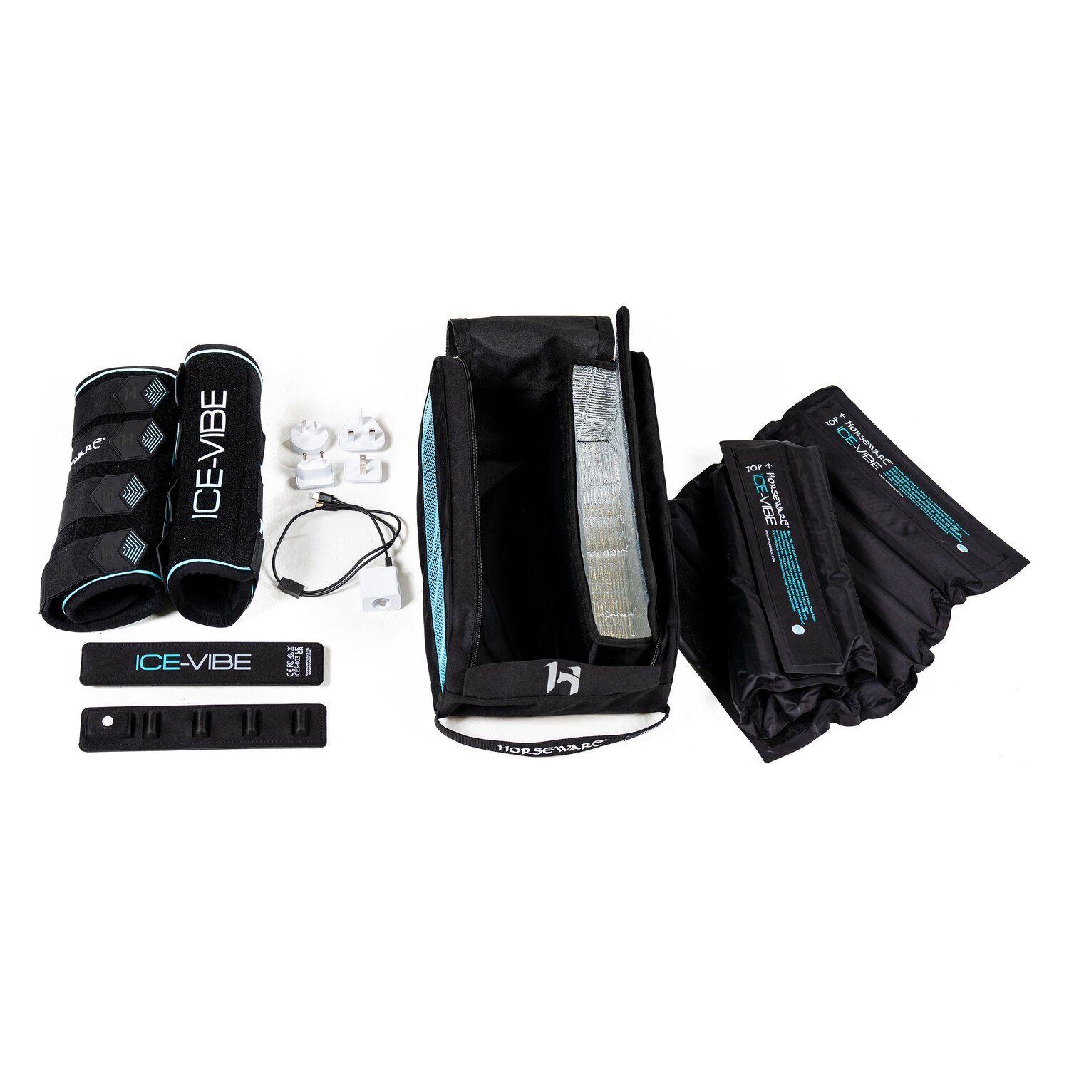 HORSEWARE Gamaschen Ice-Vibe-Boots, für Vorder- und Hinterbeine – Ansicht 8