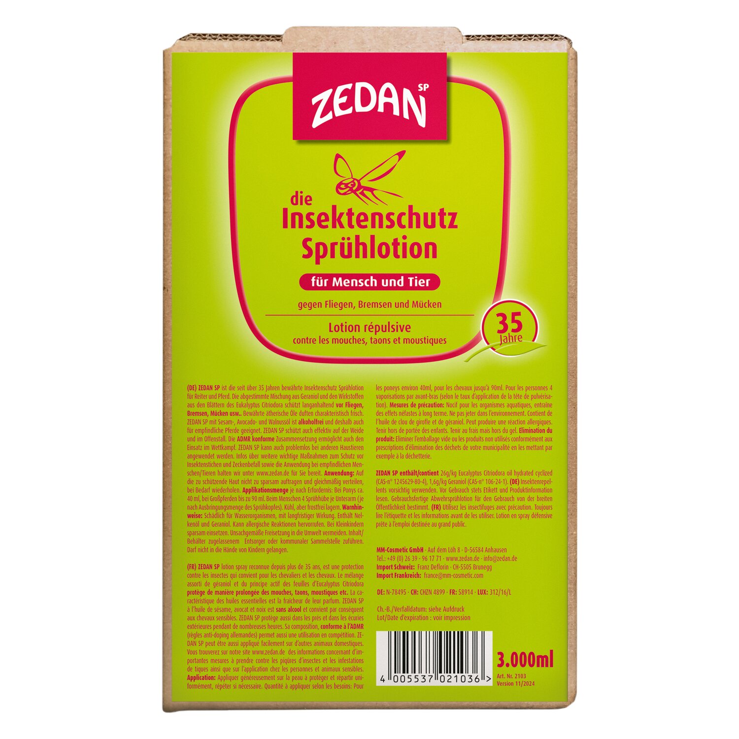 ZEDAN Insektenschutz Sprühlotion &ndash; Ansicht 3