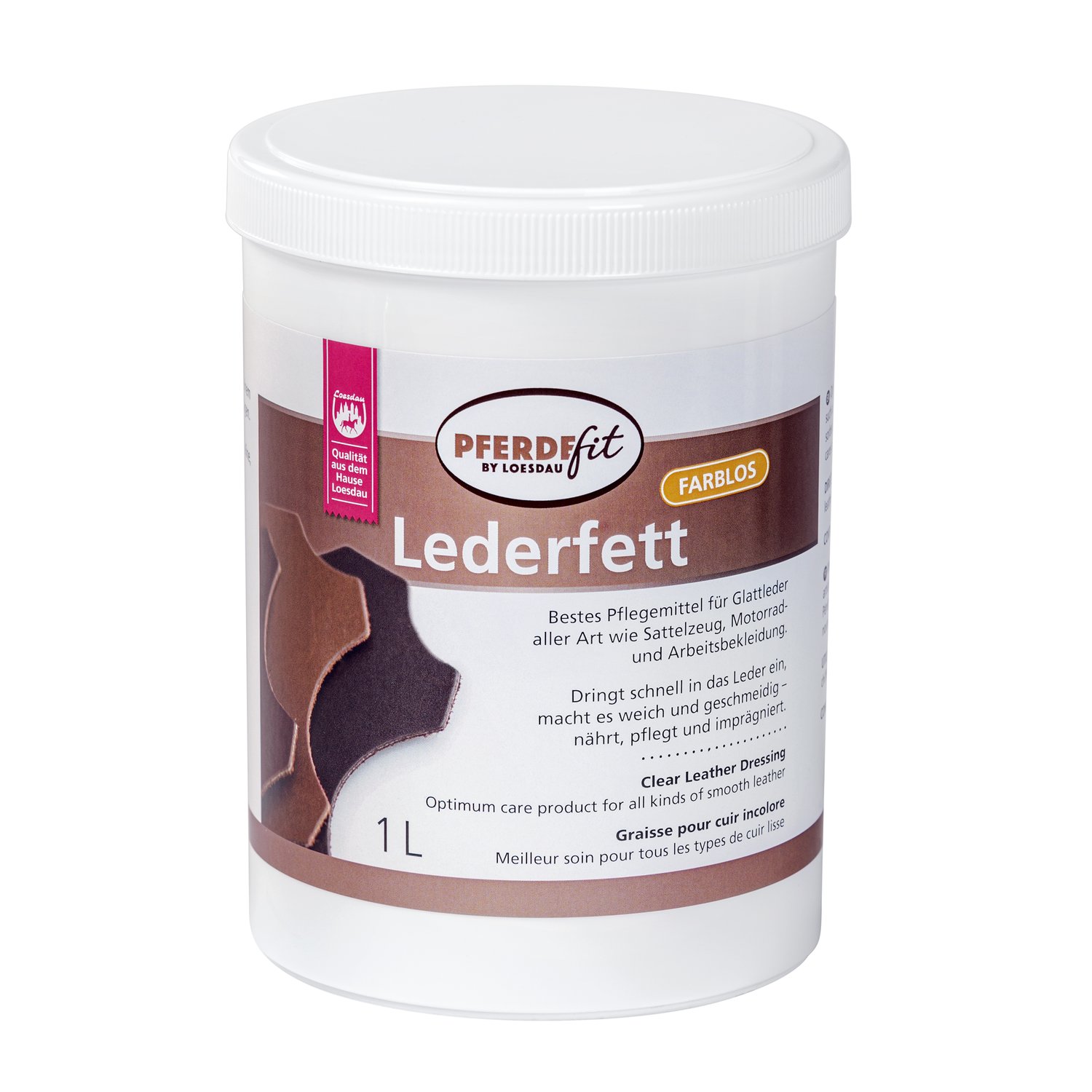 PFERDEfit by Loesdau Lederfett farblos – Ansicht 1