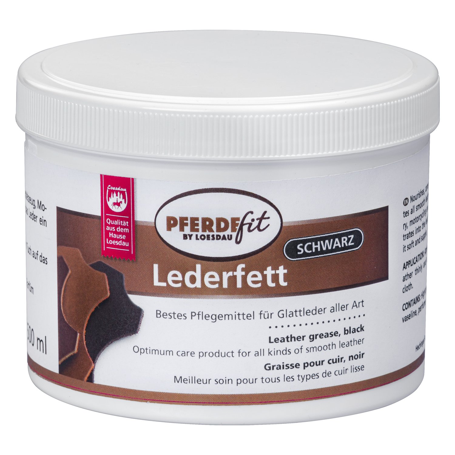 PFERDEfit by Loesdau Lederfett schwarz – Ansicht 1