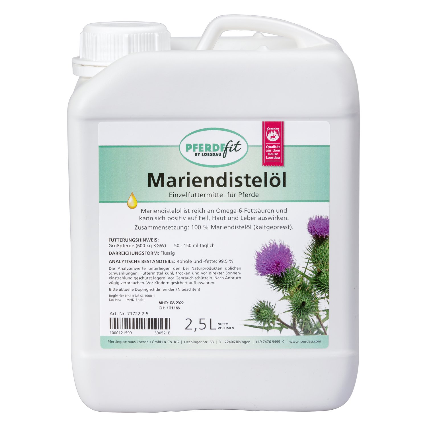 PFERDEfit by Loesdau Mariendistelöl – Ansicht 2