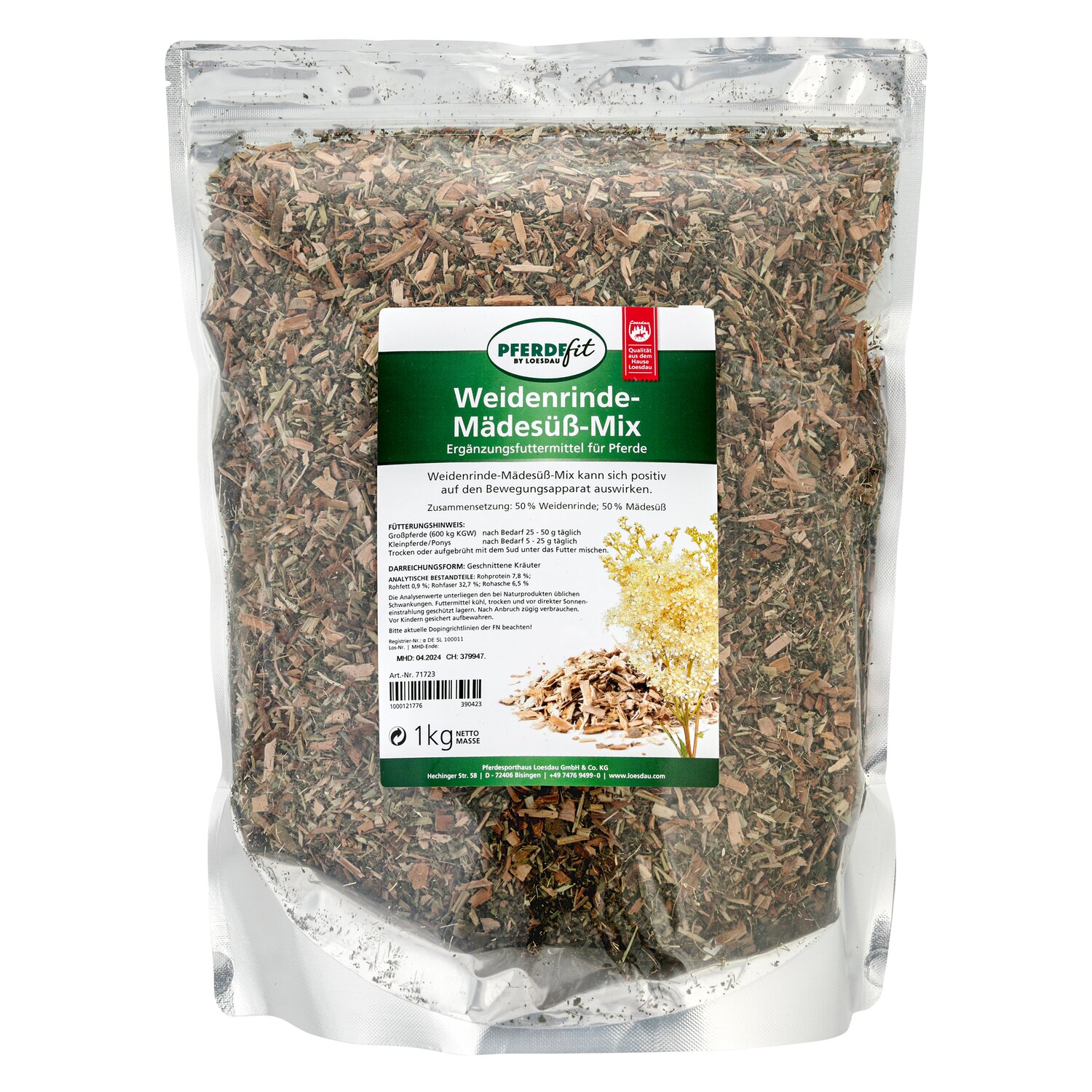 PFERDEfit by Loesdau Weidenrinde, Mädesüß Mix – Ansicht 1