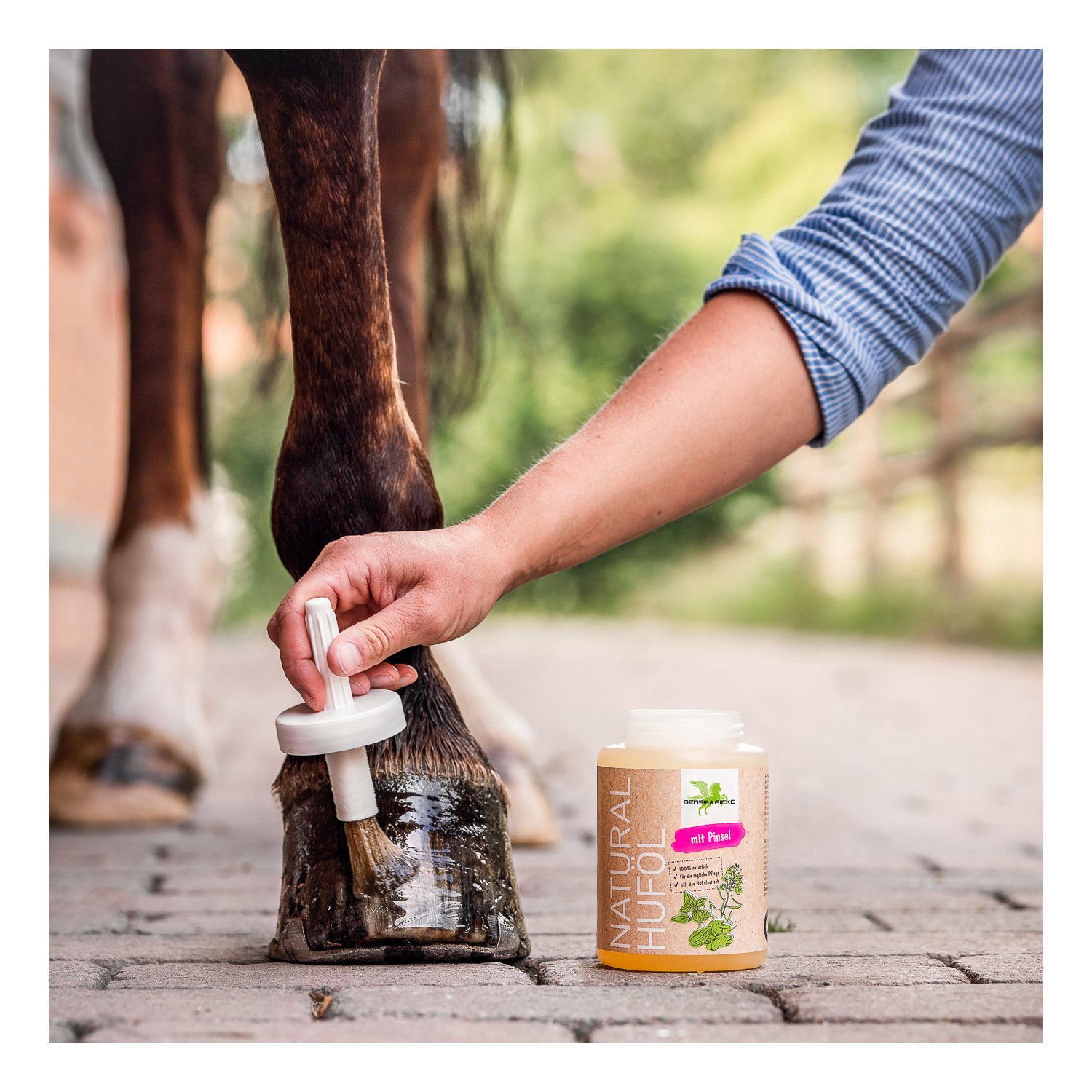 BENSE & EICKE Natural Huföl mit Pinsel – Ansicht 4