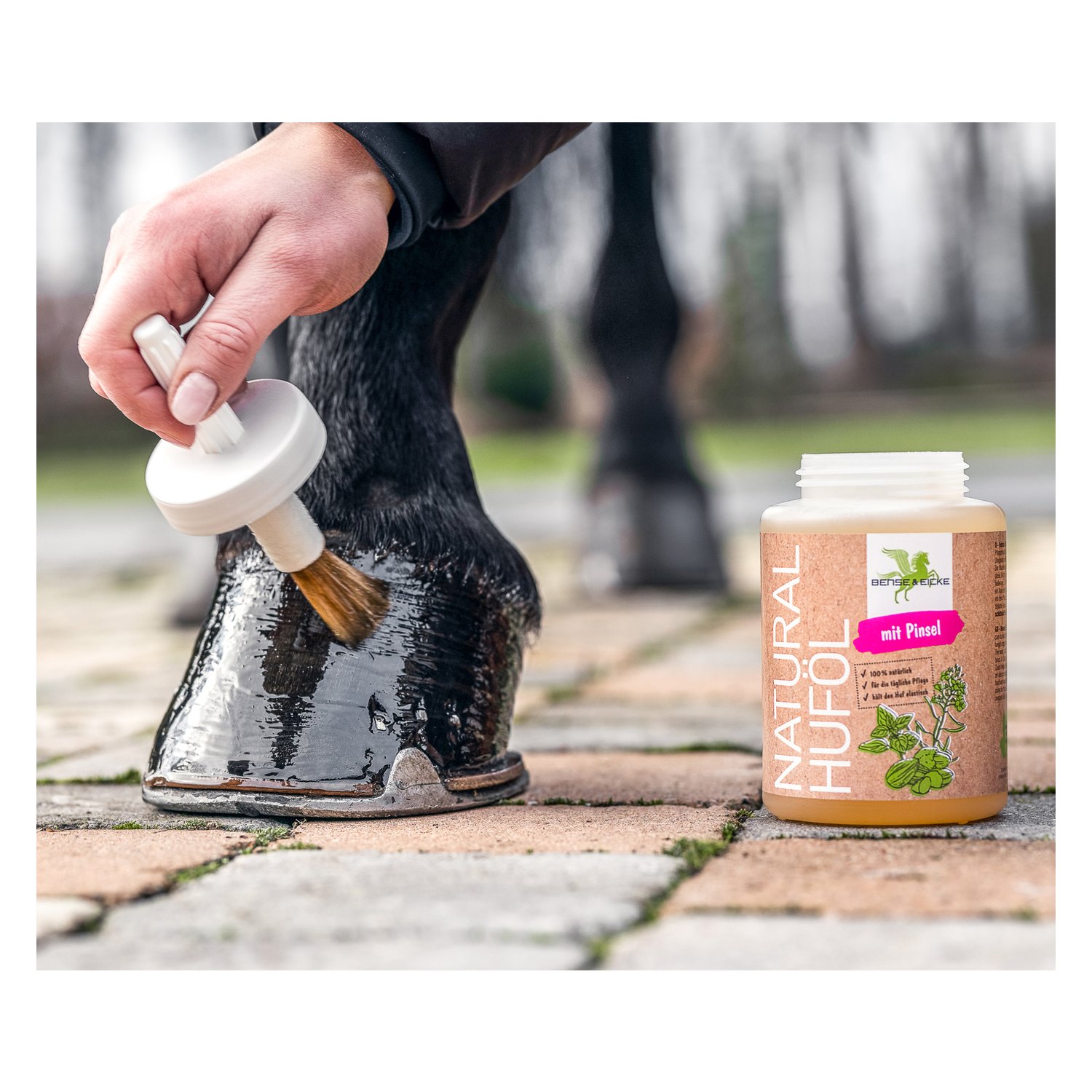 BENSE & EICKE Natural Huföl mit Pinsel – Ansicht 5