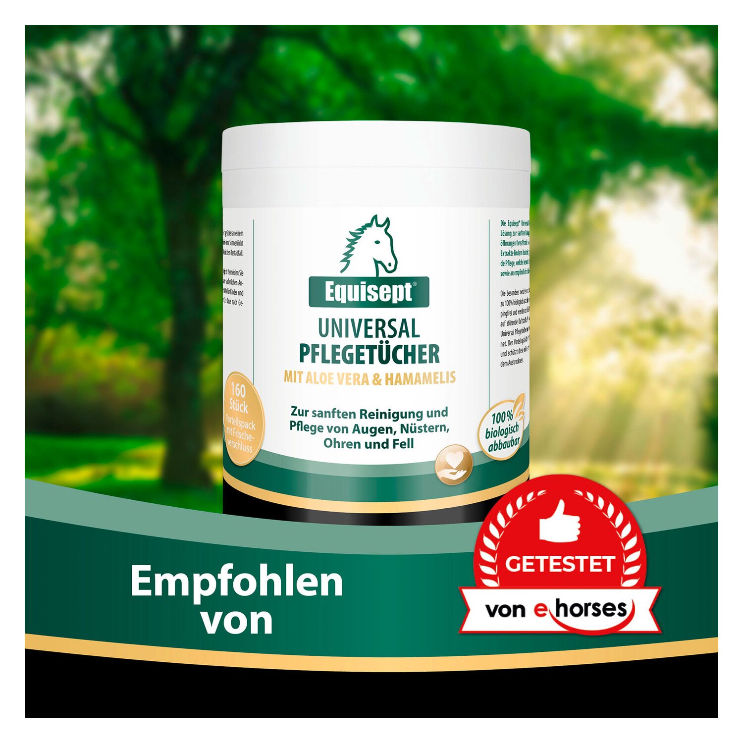 Equisept Universal Pflegetücher für Pferde – Ansicht 2