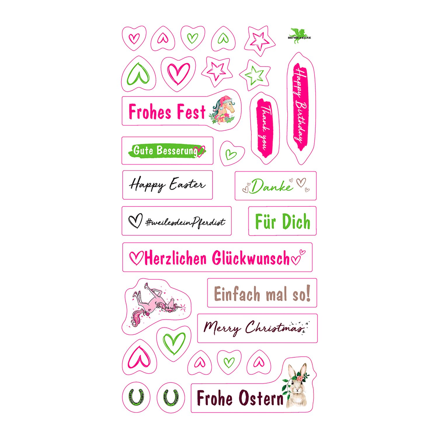 BENSE & EICKE Geschenkset mit Stickerbogen – Ansicht 3