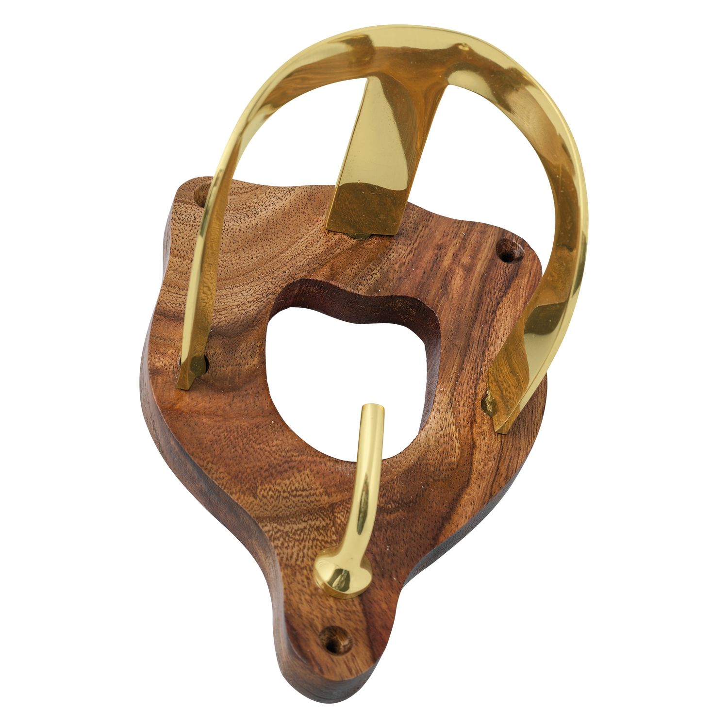 Loesdau Trensenhalter Messing Holz – Ansicht 1