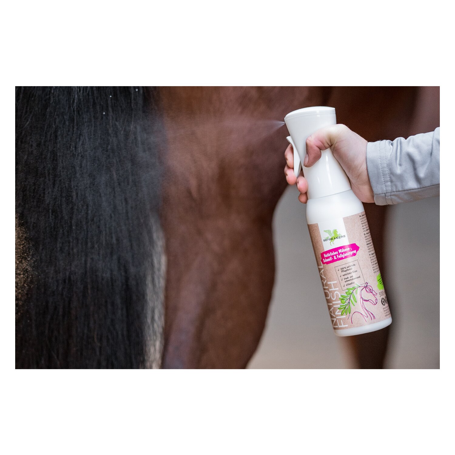 BENSE & EICKE Mähnen-, Schweif- & Fellglanzspray Natural Finish – Ansicht 2