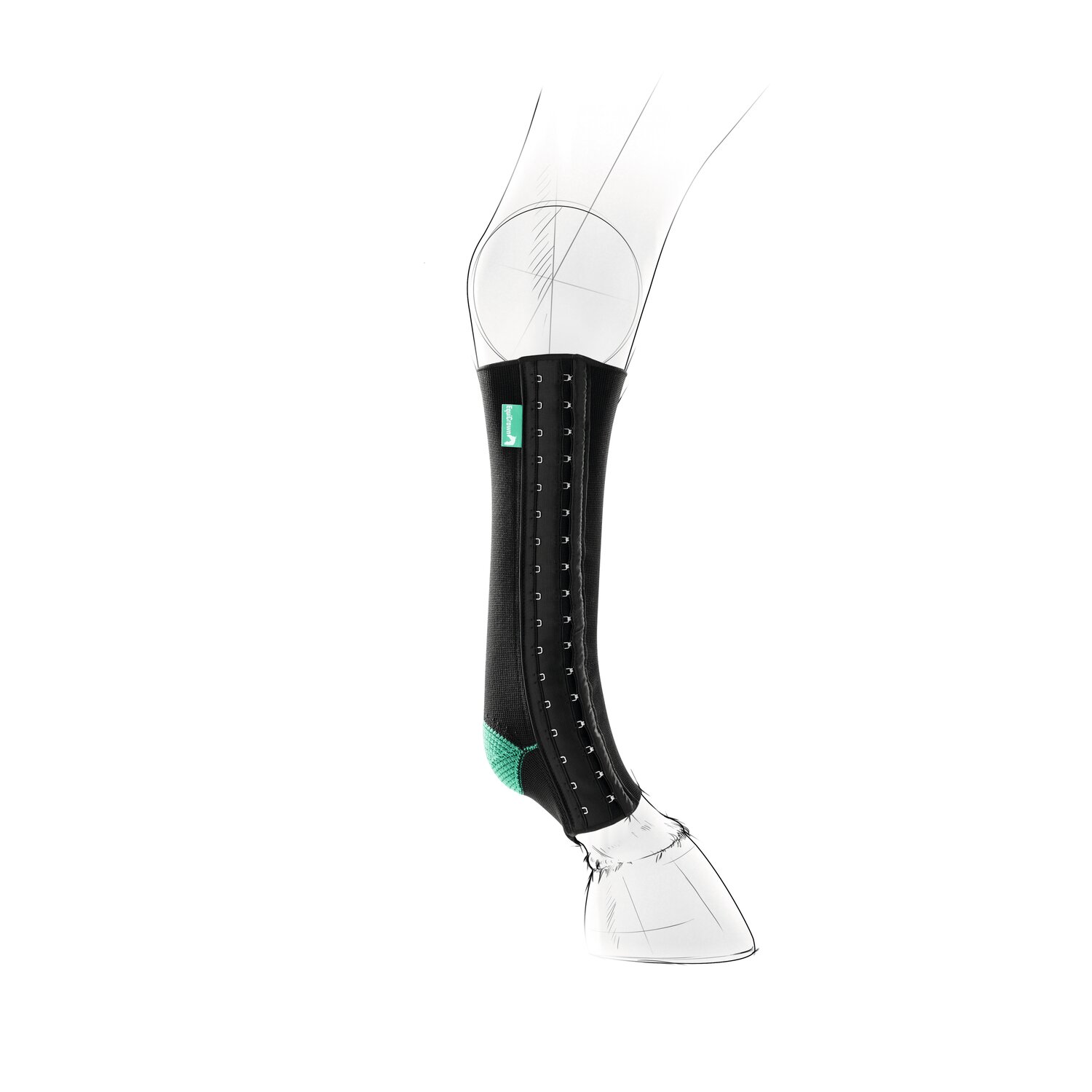 EquiCrown Kompressionsbandage EquiCrown fit mit Hakenverschluss &ndash; Ansicht 2