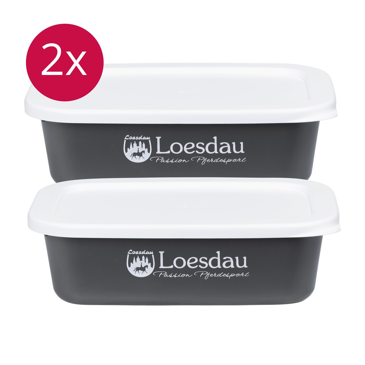 Loesdau Loesdau-Set - Futterbox eckig mit Deckel – Ansicht 1