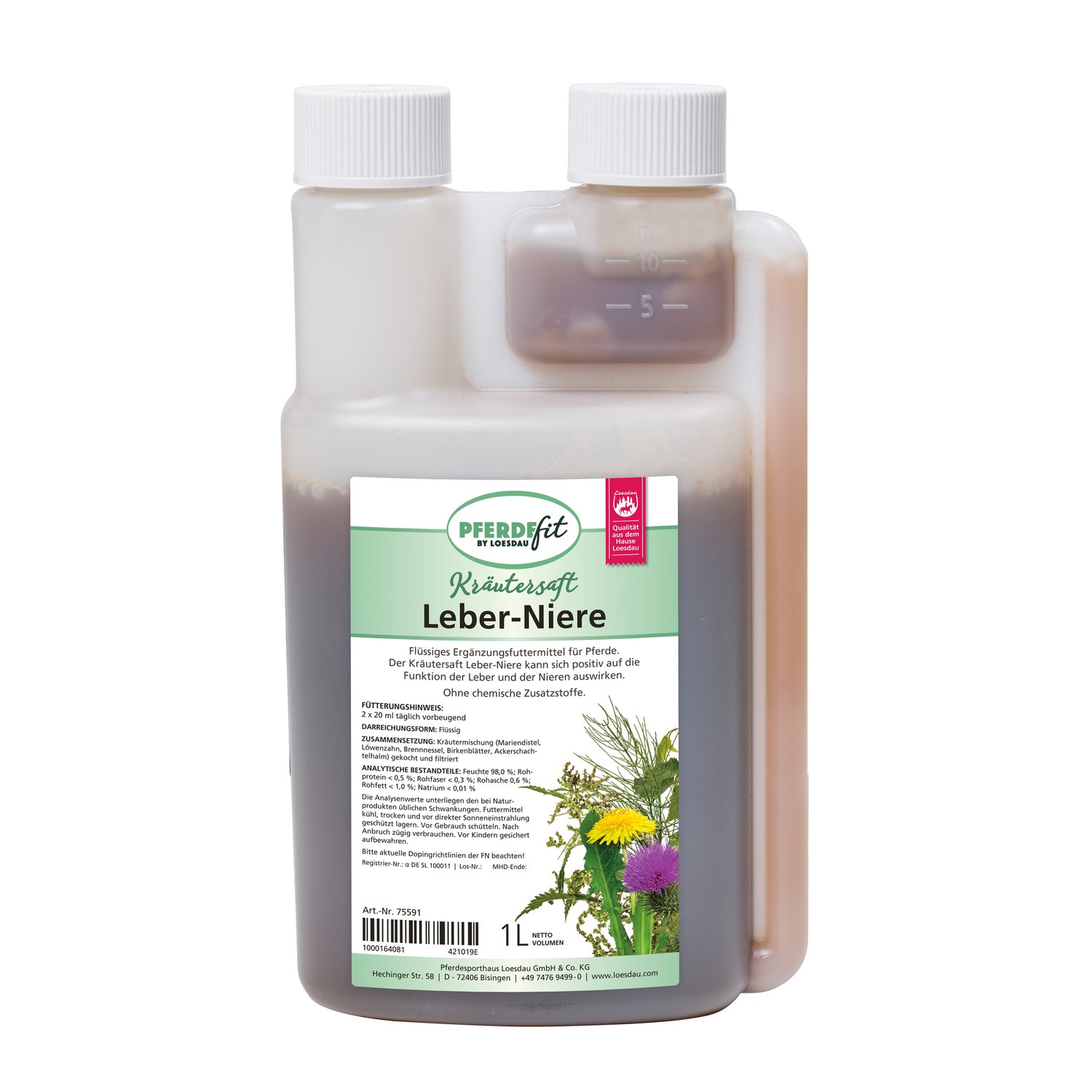 PFERDEfit by Loesdau Kräutersaft Leber-Niere – Ansicht 1