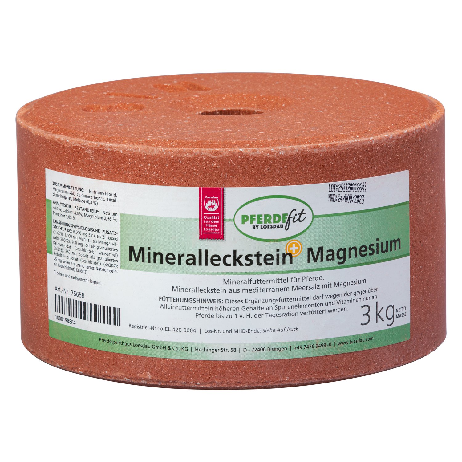 PFERDEfit by Loesdau Mineralleckstein Plus Magnesium – Ansicht 1
