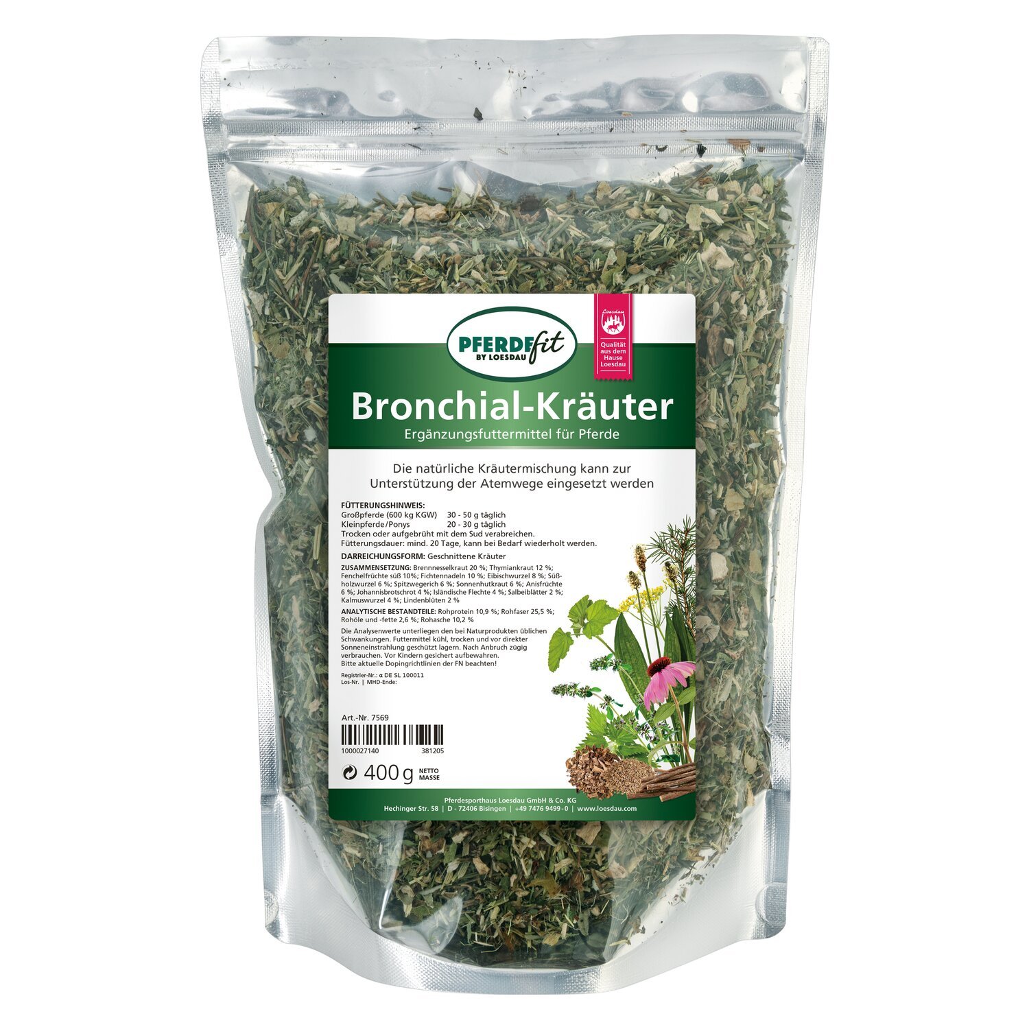 PFERDEfit by Loesdau Bronchial-Kräuter – Ansicht 1