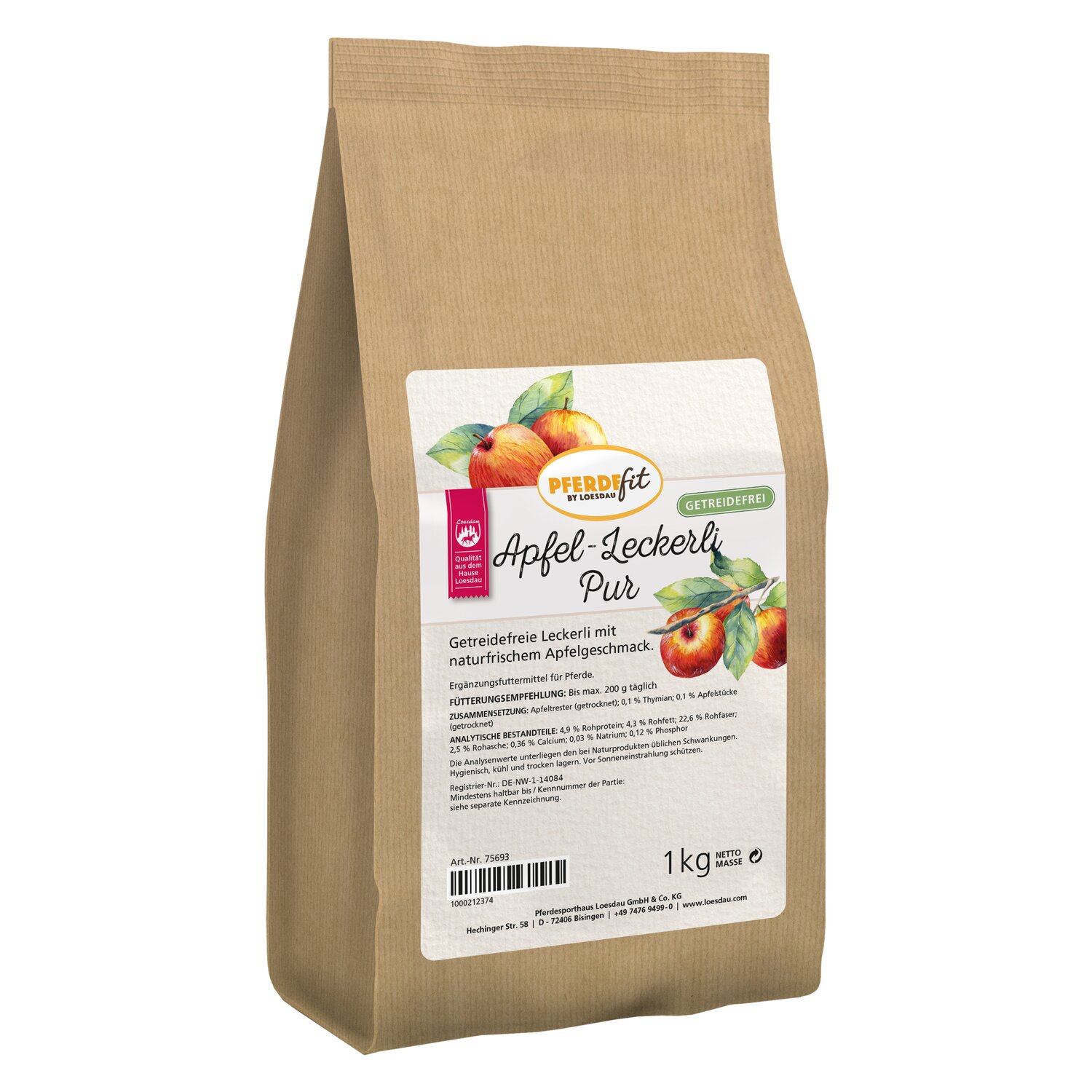 PFERDEfit by Loesdau Apfel-Leckerli pur – Ansicht 1