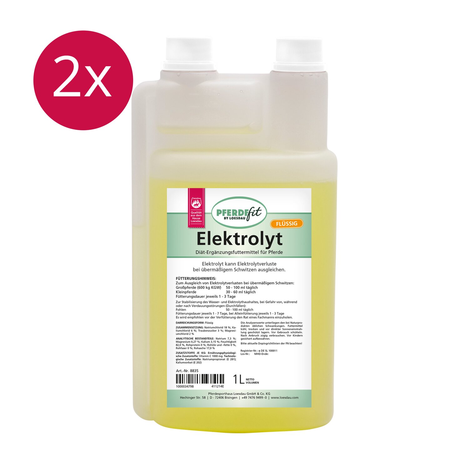 PFERDEfit by Loesdau Set Leistung - Elektrolyt flüssig – Ansicht 1