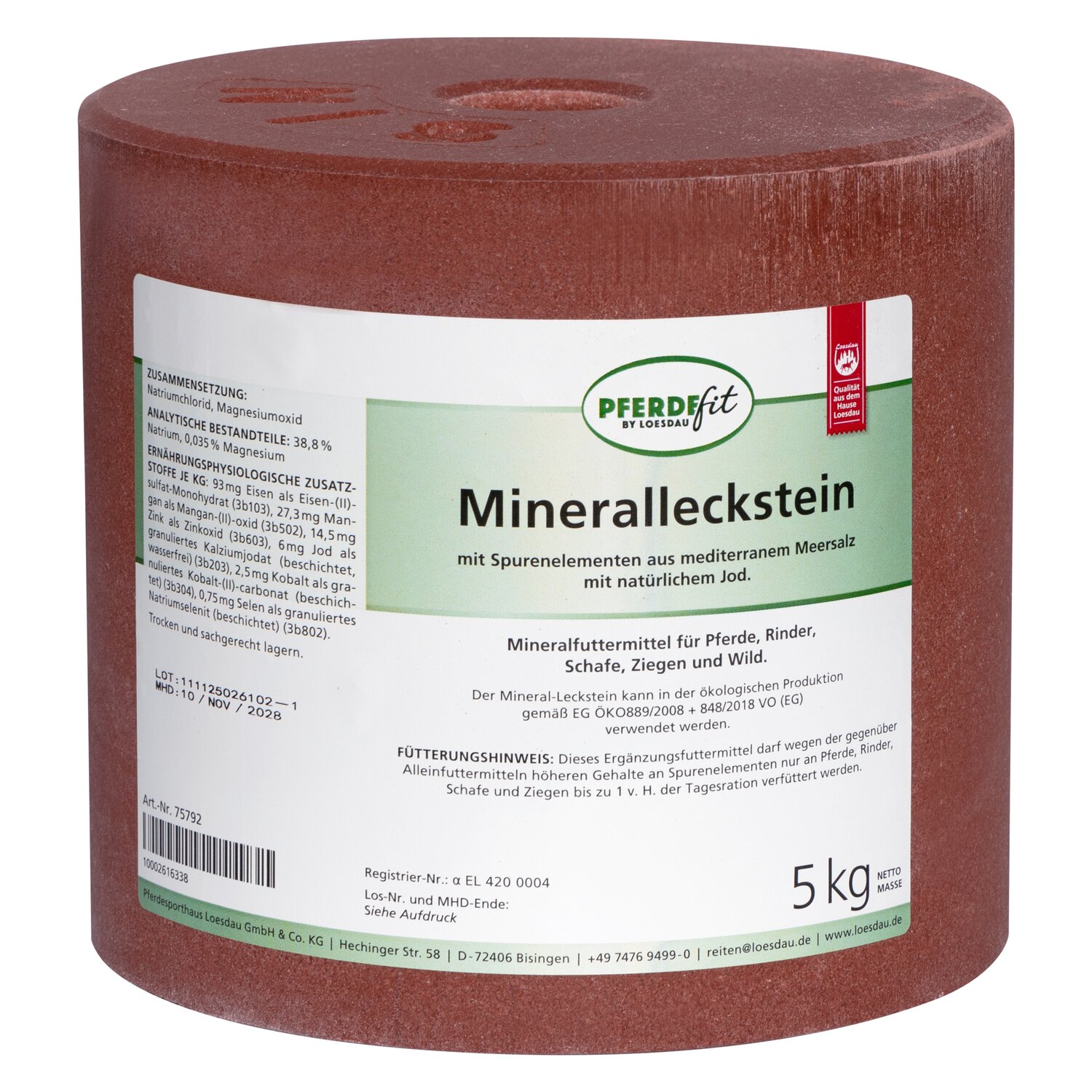 PFERDEfit by Loesdau Mineralleckstein &ndash; Ansicht 1
