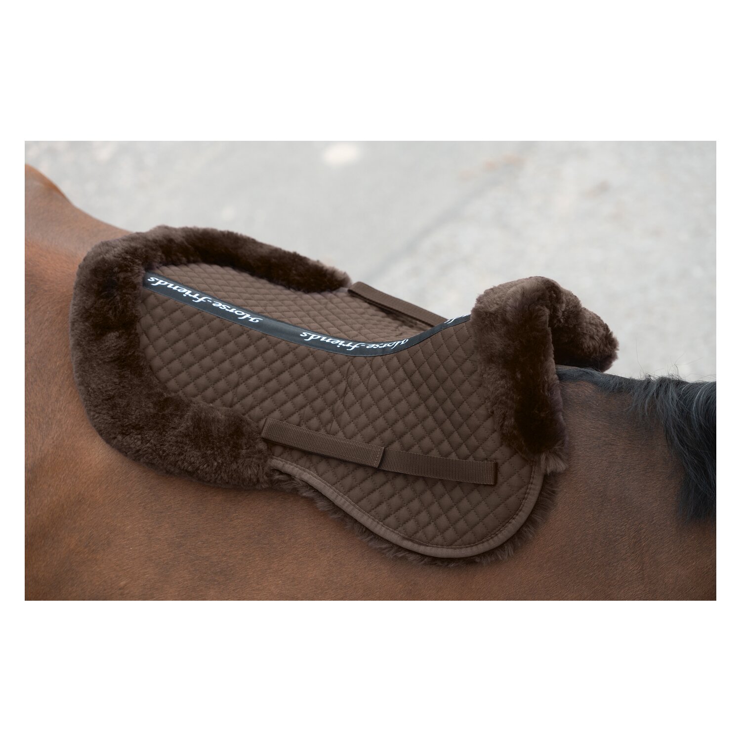 Horse-friends Lammfell-Sattelkissen – Ansicht 3