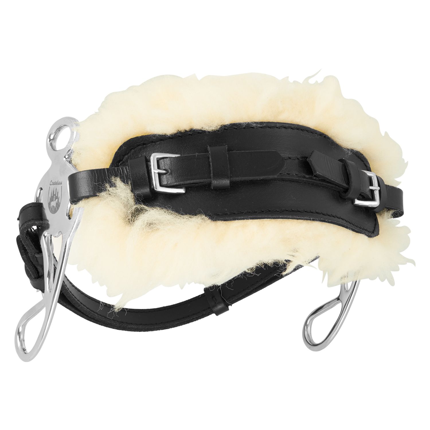 Horse-friends Hackamore mit Lammfellpolster – Ansicht 2