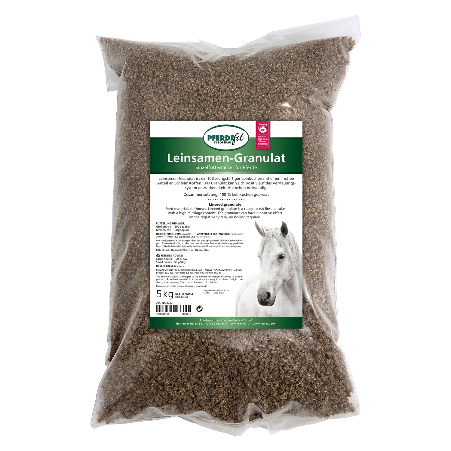 PFERDEfit by Loesdau Leinsamen-Granulat – Ansicht 1