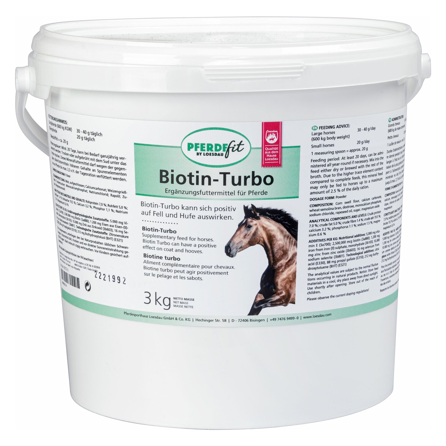 PFERDEfit by Loesdau Biotin-Turbo – Ansicht 1