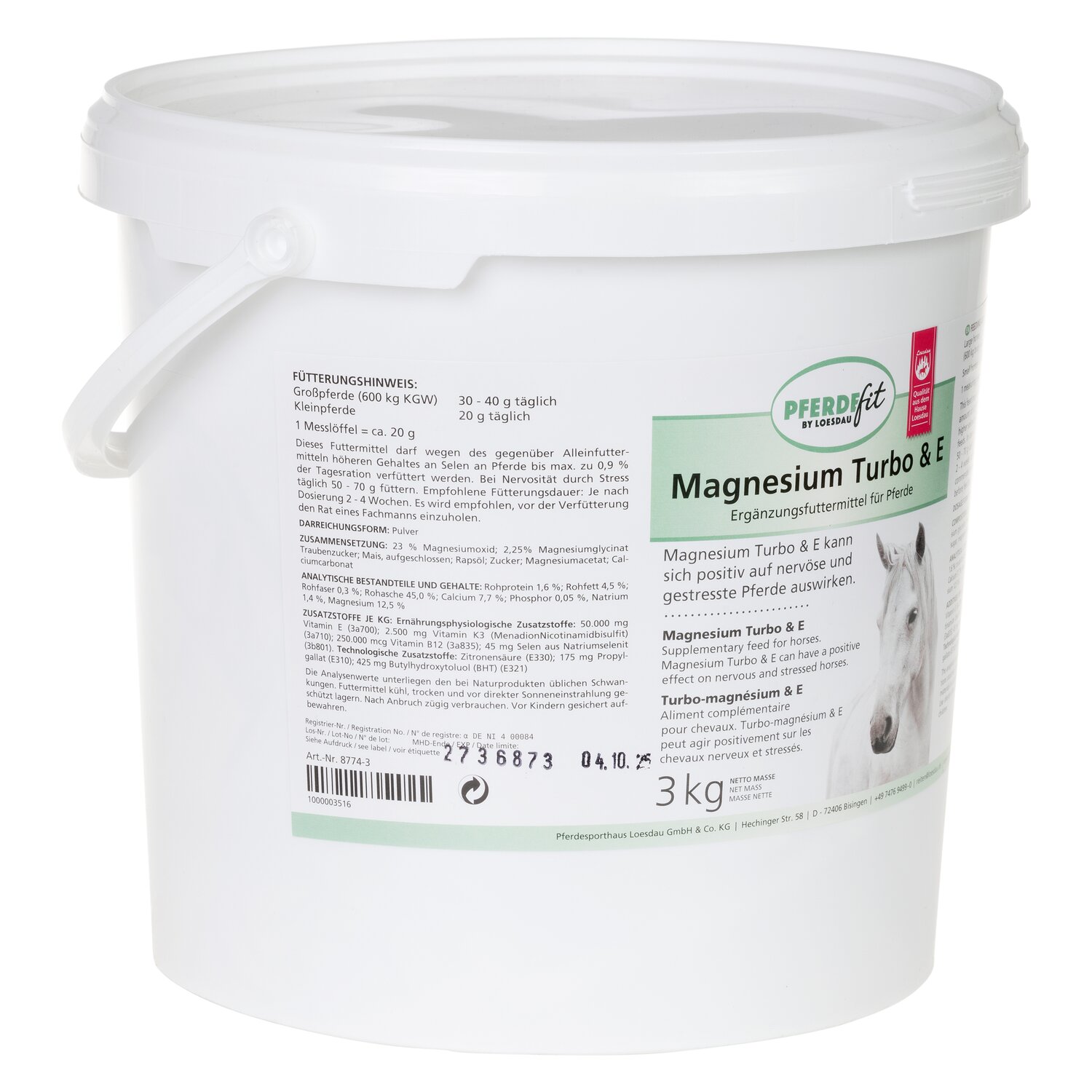 PFERDEfit by Loesdau Magnesium-Turbo & E – Ansicht 5