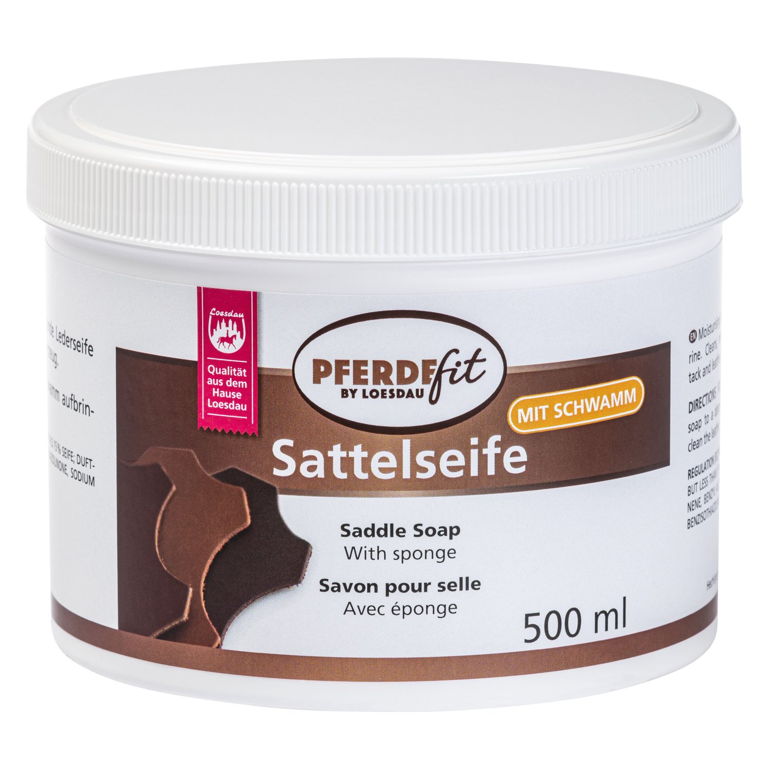 PFERDEfit by Loesdau Sattelseife mit Schwamm – Ansicht 2