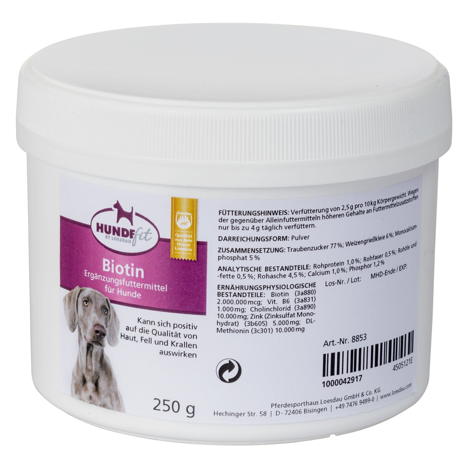 HUNDEfit by Loesdau Biotin – Ansicht 1