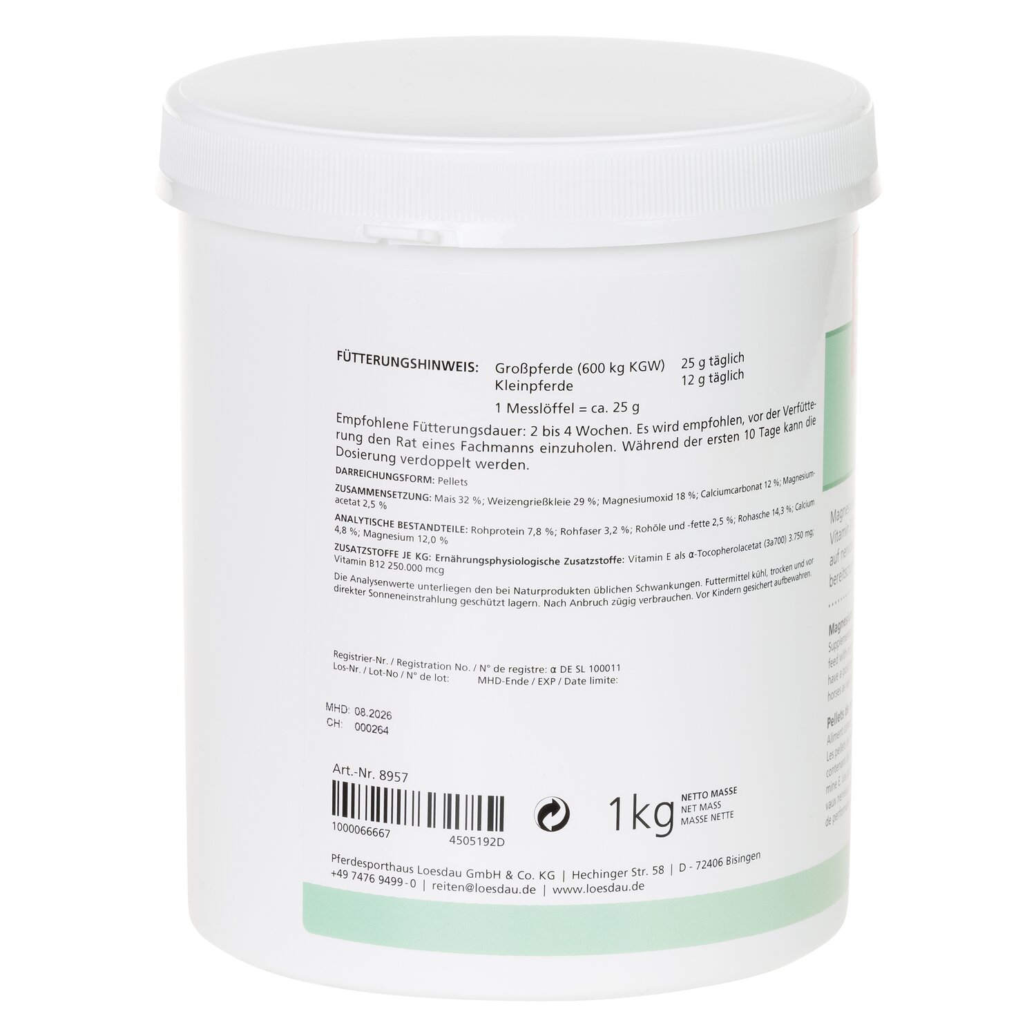 PFERDEfit by Loesdau Magnesium-Pellets – Ansicht 2