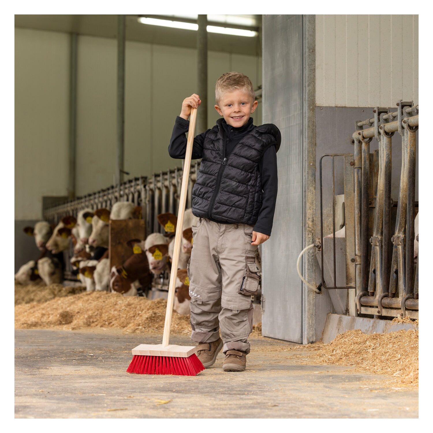 KERBL Mini-Straßenbesen mit Stiel – Ansicht 3