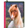 Tagebuch mit Reißverschluss Pferdefreunde