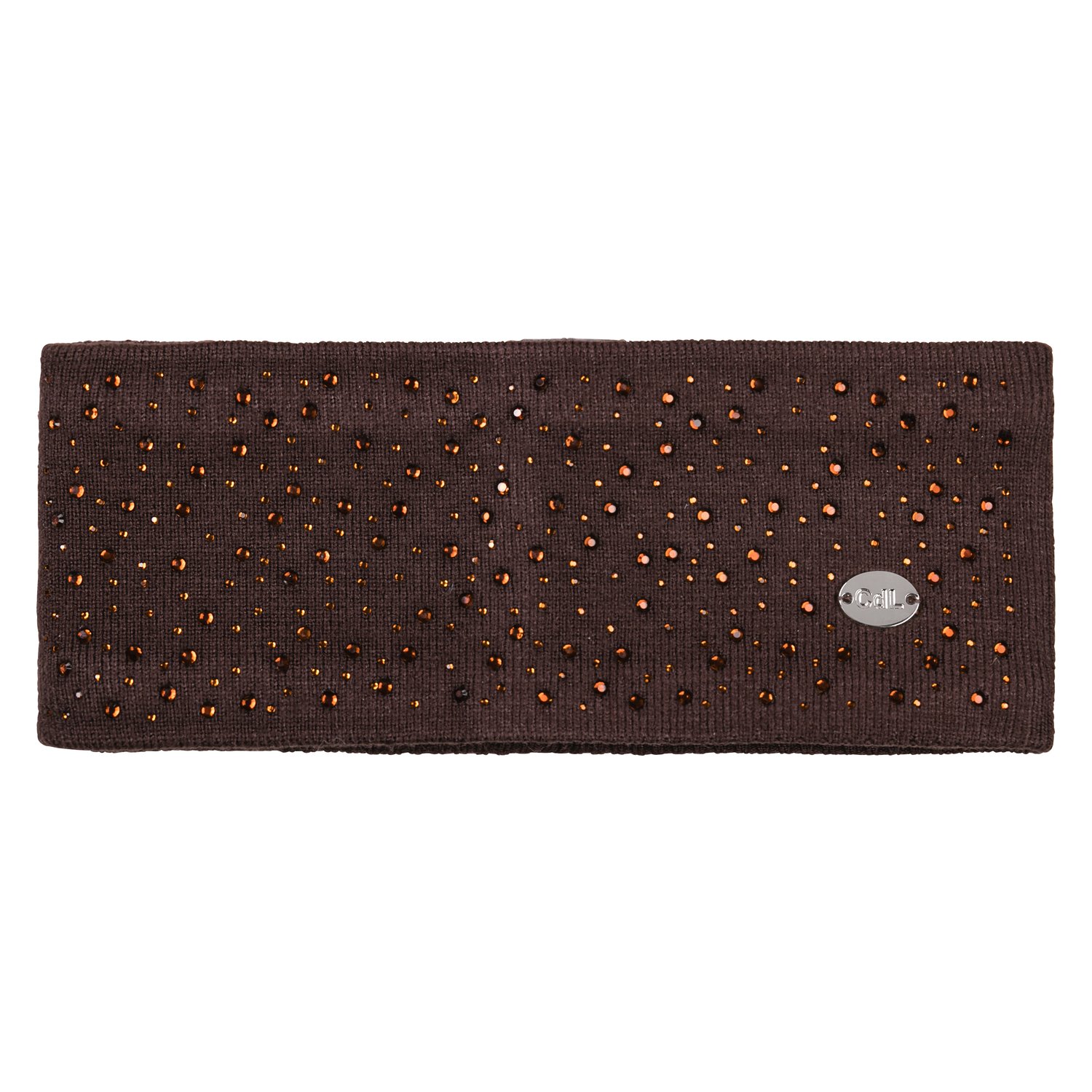 Cheval de Luxe Stirnband mit Strass-Steinen chocolate | Einheitsgröße