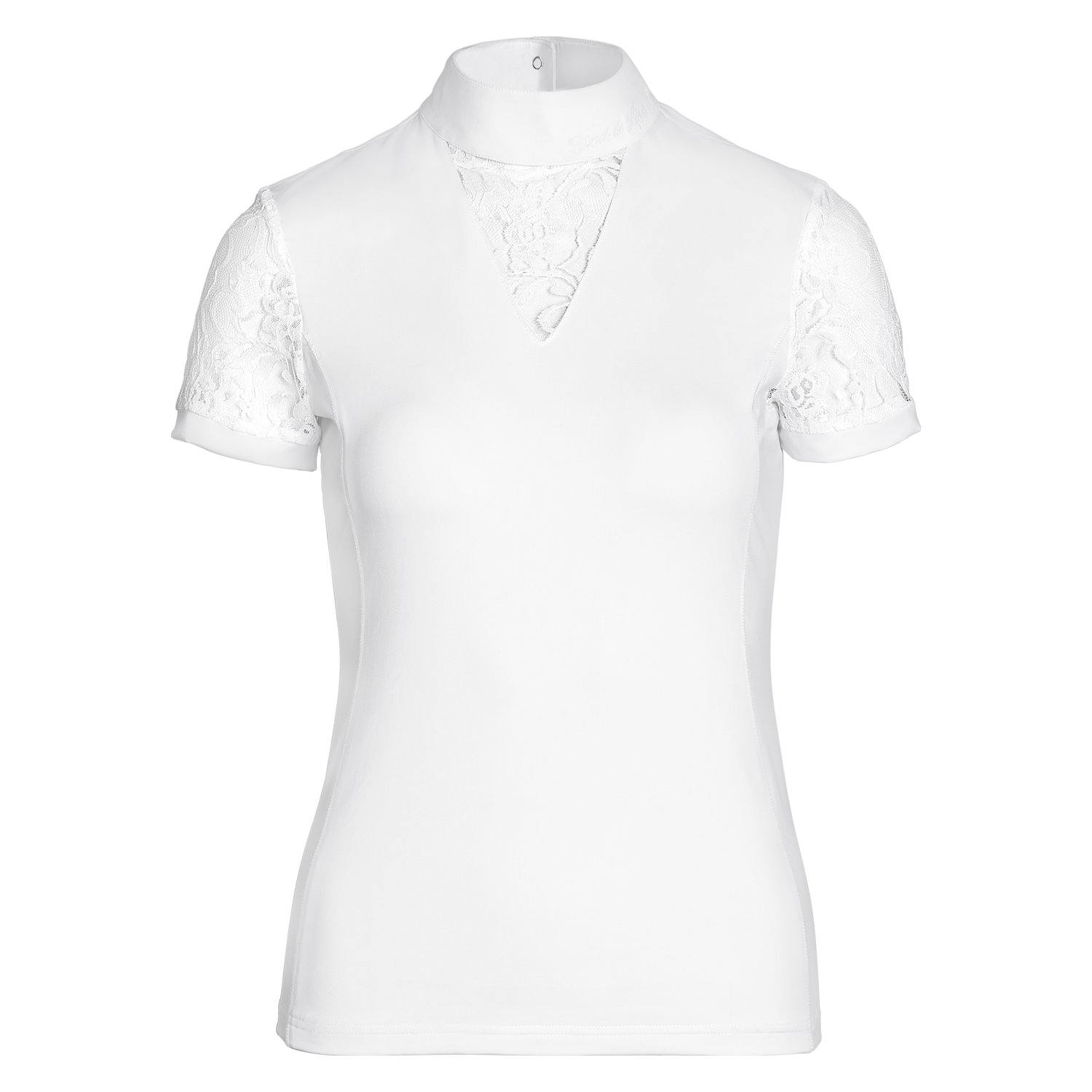 Cheval de Luxe Turniershirt mit Spitze white | L
