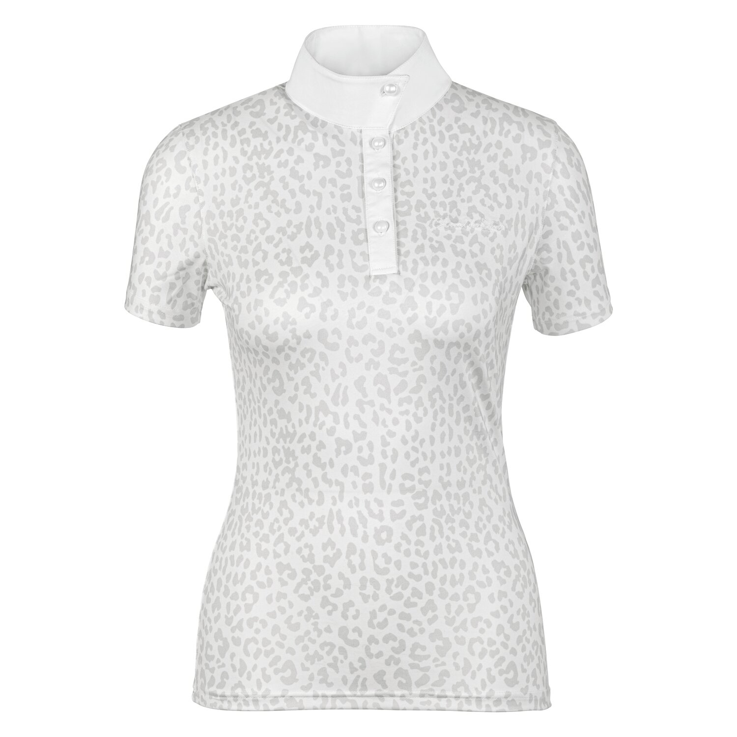 Cheval de Luxe Turniershirt mit Leo-Print white | XL