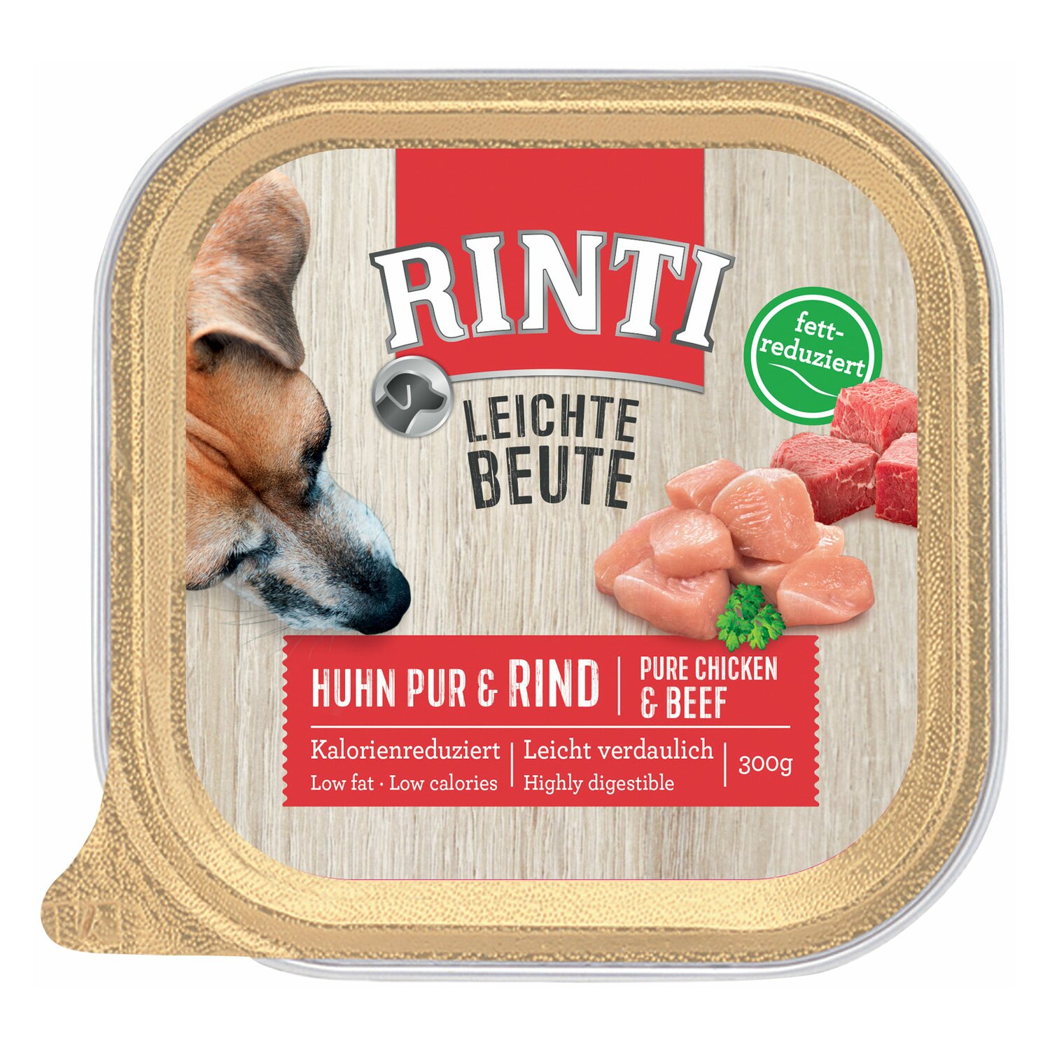 RINTI Nassfutter leichte Beute 300g | Huhn/Rind