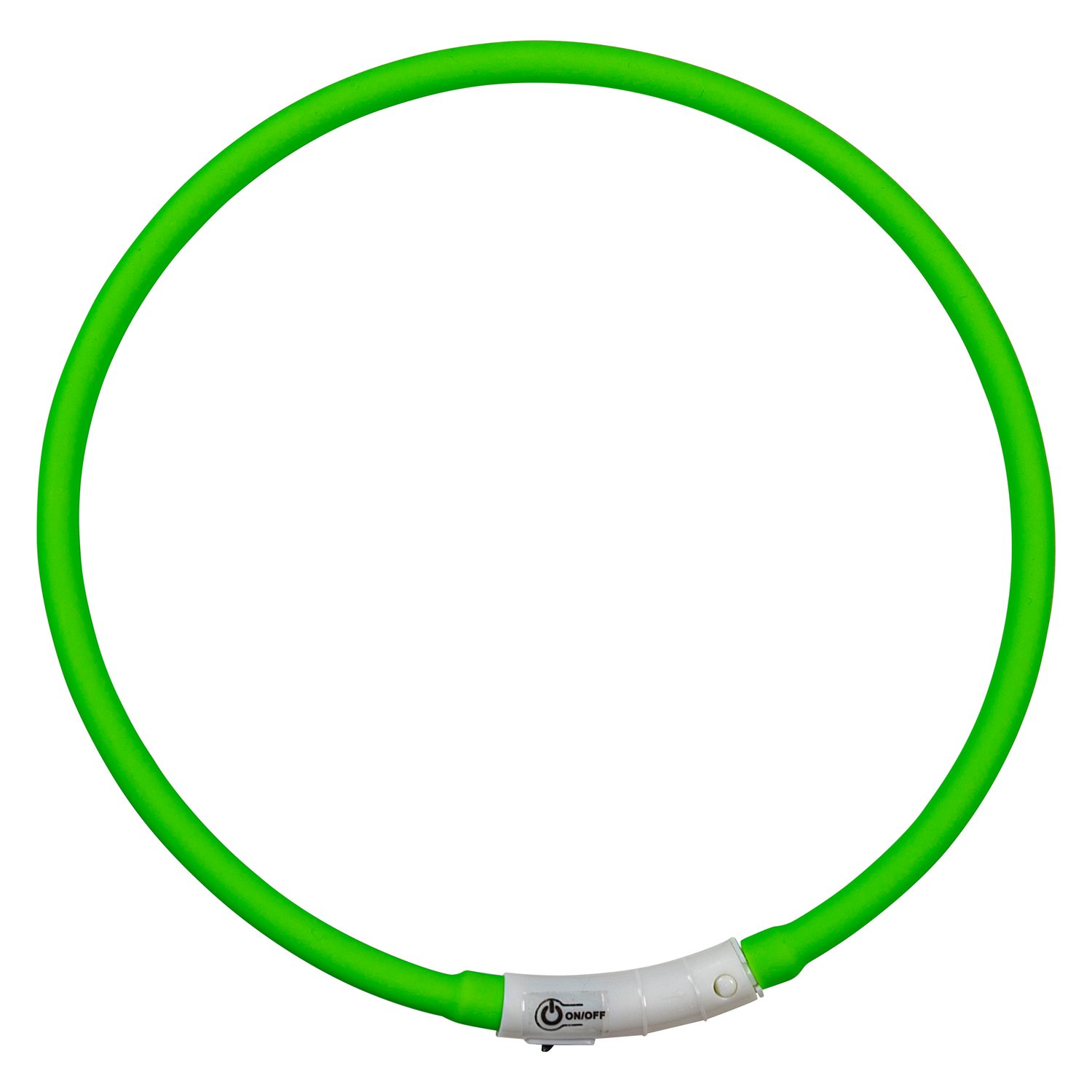 Loesdau LED-Hundehalsband grün | 65 cm
