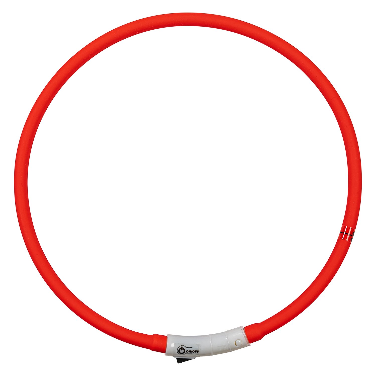 Loesdau LED-Hundehalsband rot | 65 cm