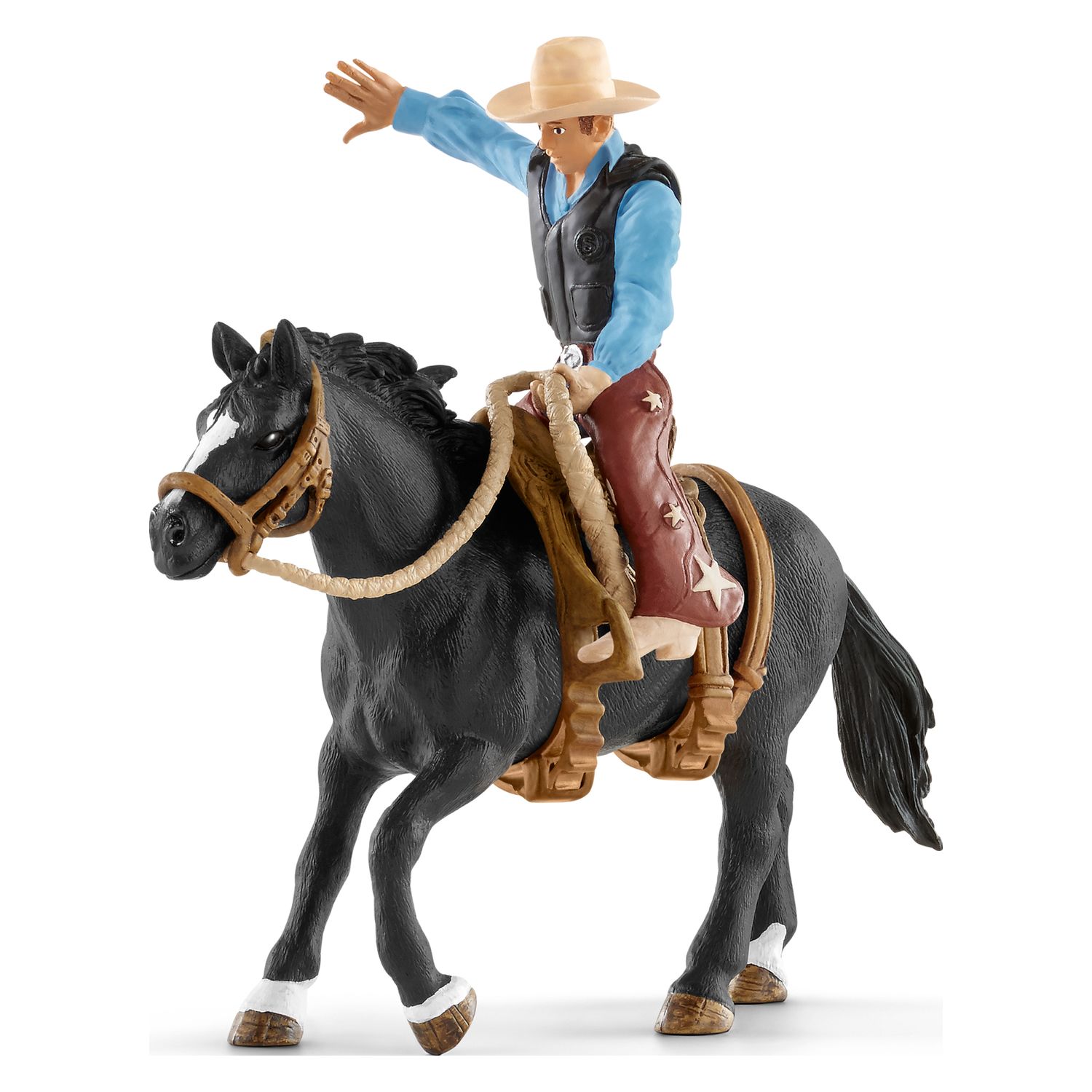 Schleich Saddle bronc riding mit Cowboy 