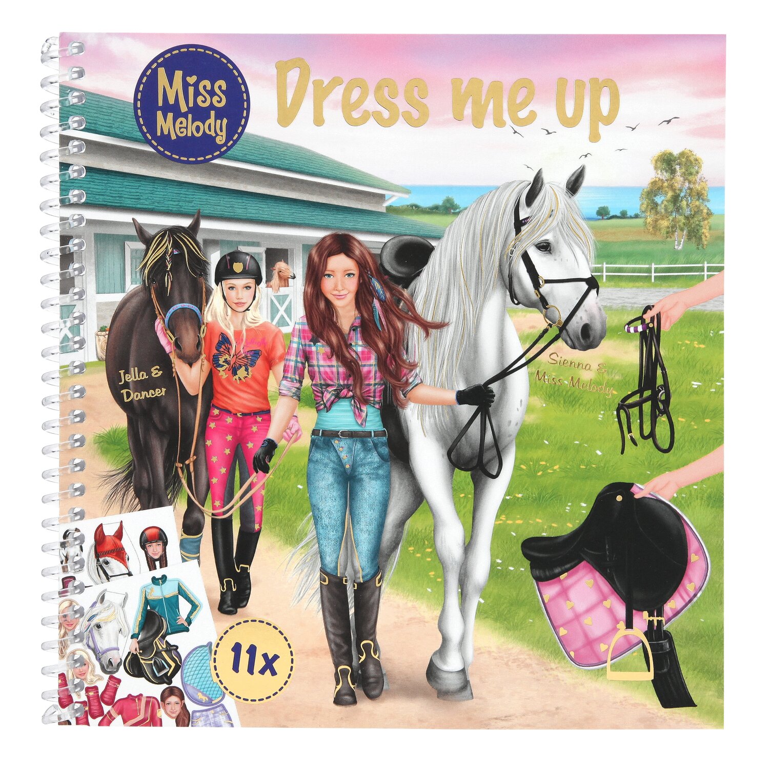 Miss Melody Sticker- und Malbuch Dress Me Up 