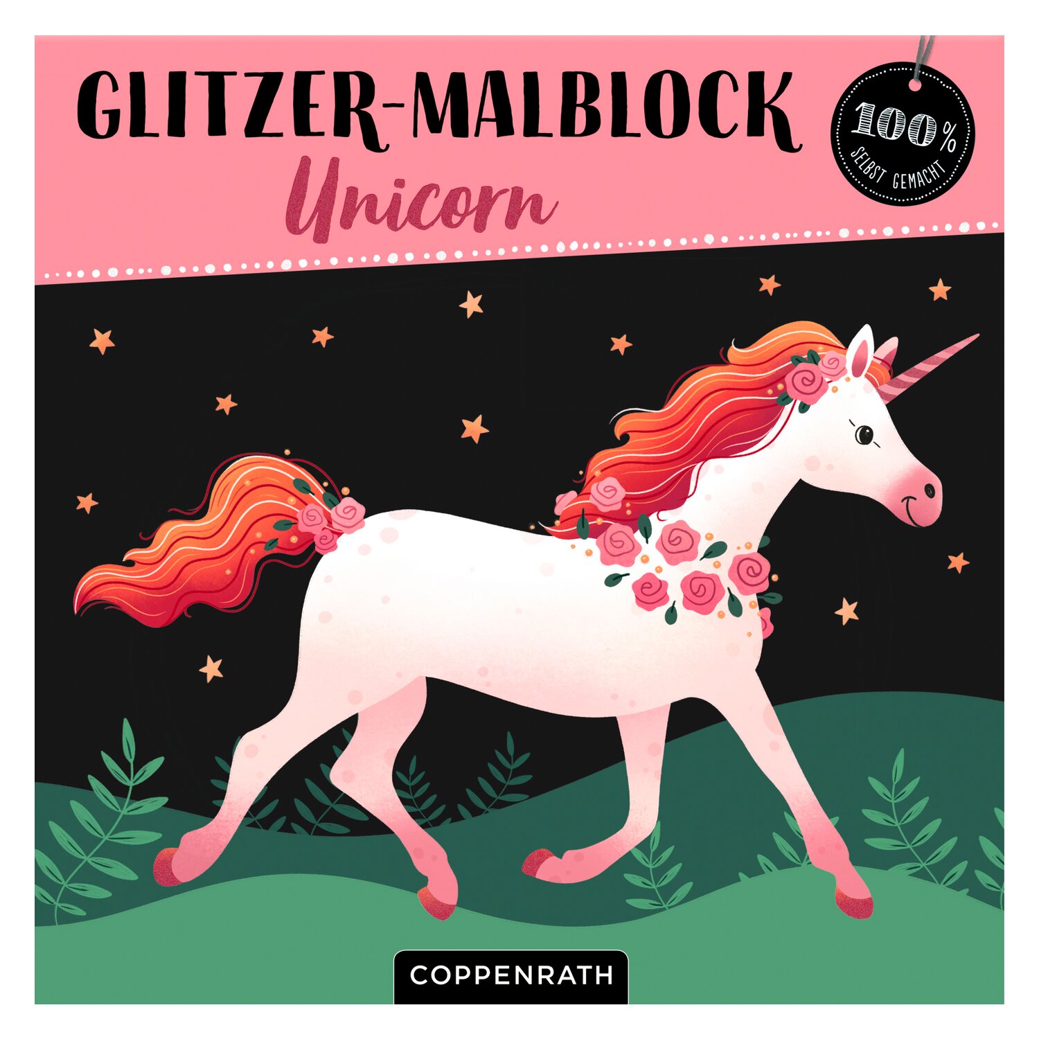 DIE SPIEGELBURG Glitzer-Malblock Unicorn 