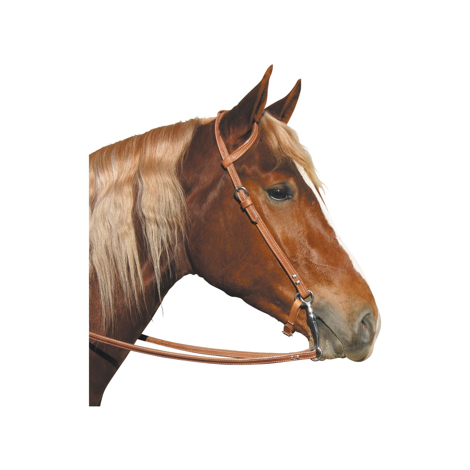 Einohr-Kopfstück 'US' natur | Pony