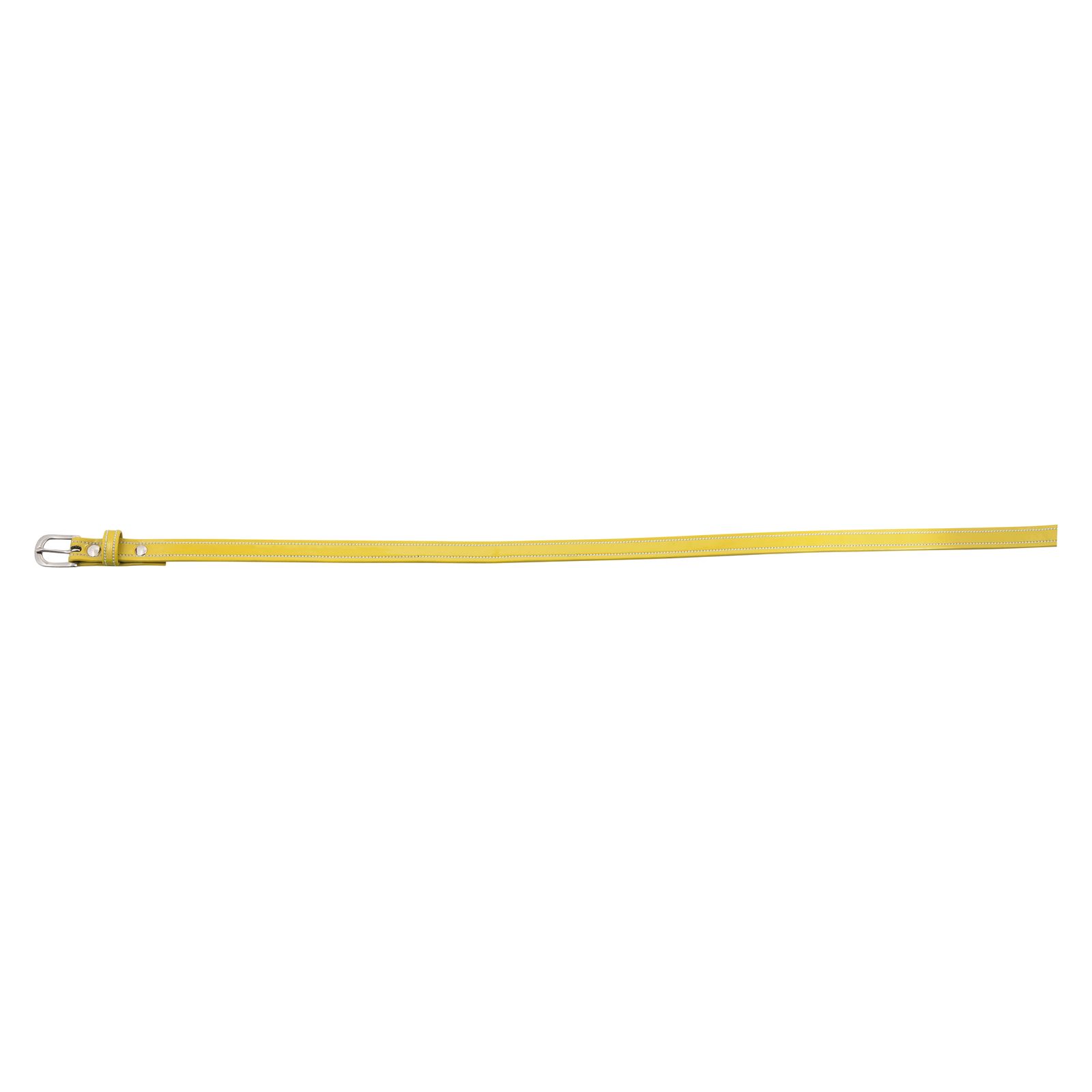 Gürtel Lack gelb | 85 cm