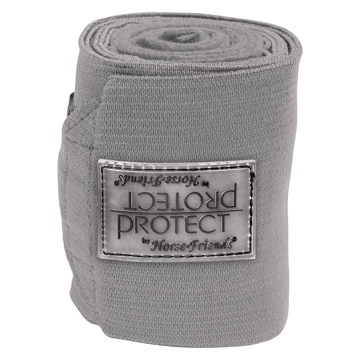 PROTECT by Horse-Friends Elastik-Fleecebandagen-Kombination grau | WB (3 m x 10 cm)