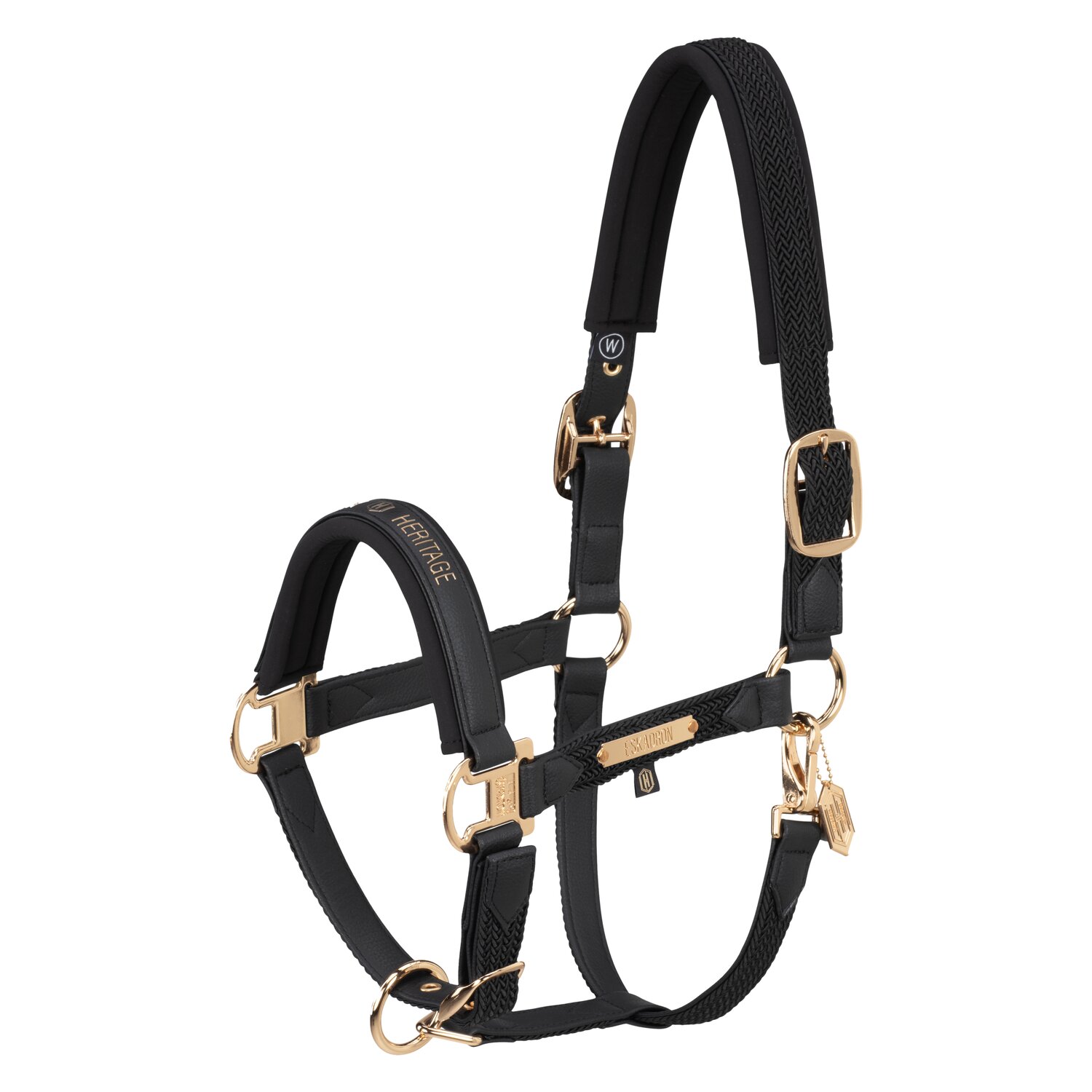 ESKADRON Heritage Halfter Faux Leather Double Pin Plait 