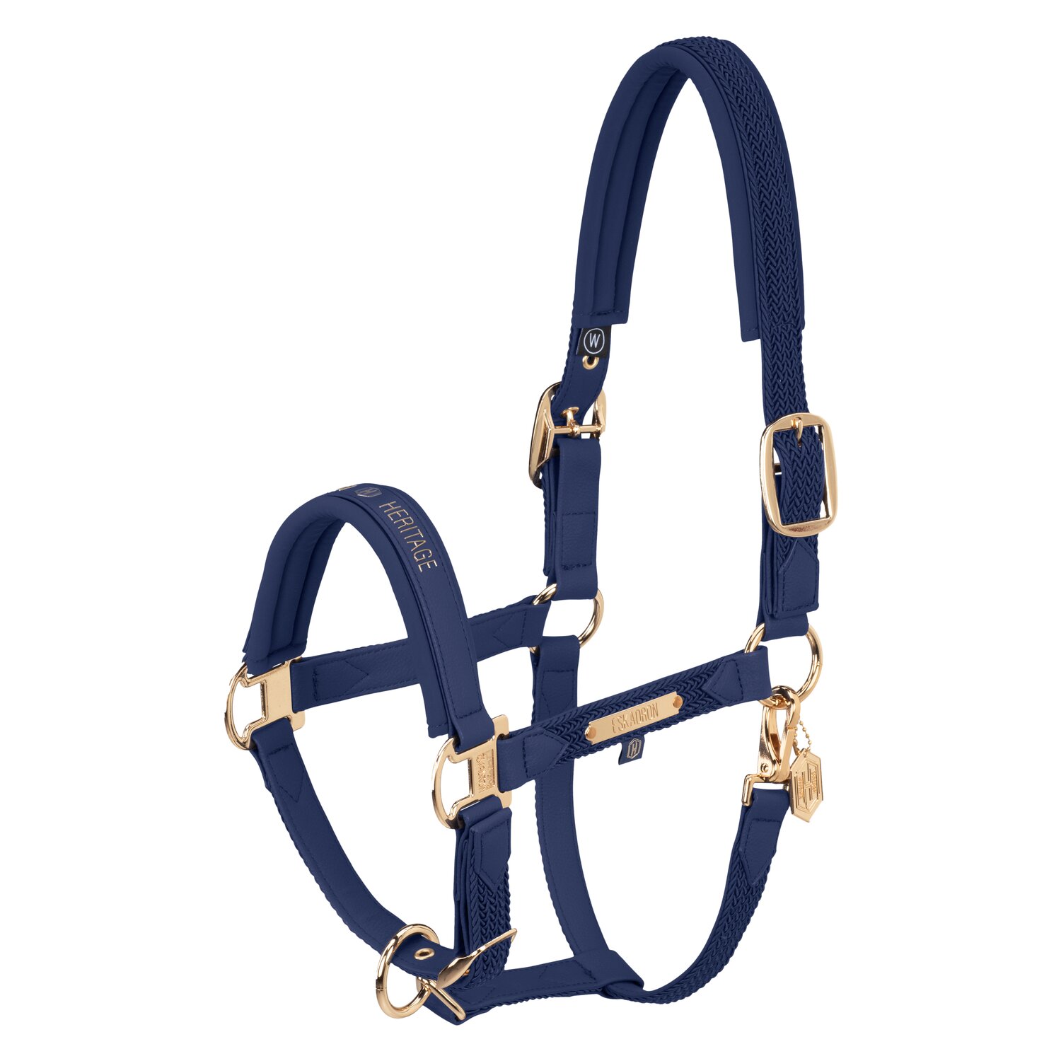 ESKADRON Heritage Halfter Faux Leather Double Pin Plait 