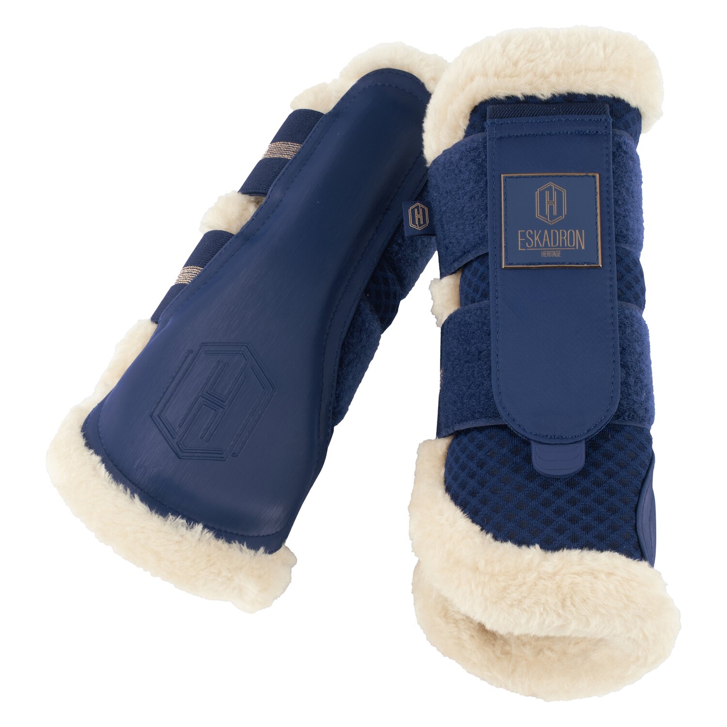 ESKADRON Heritage Gamaschen Mesh FauxFur true blue | XL